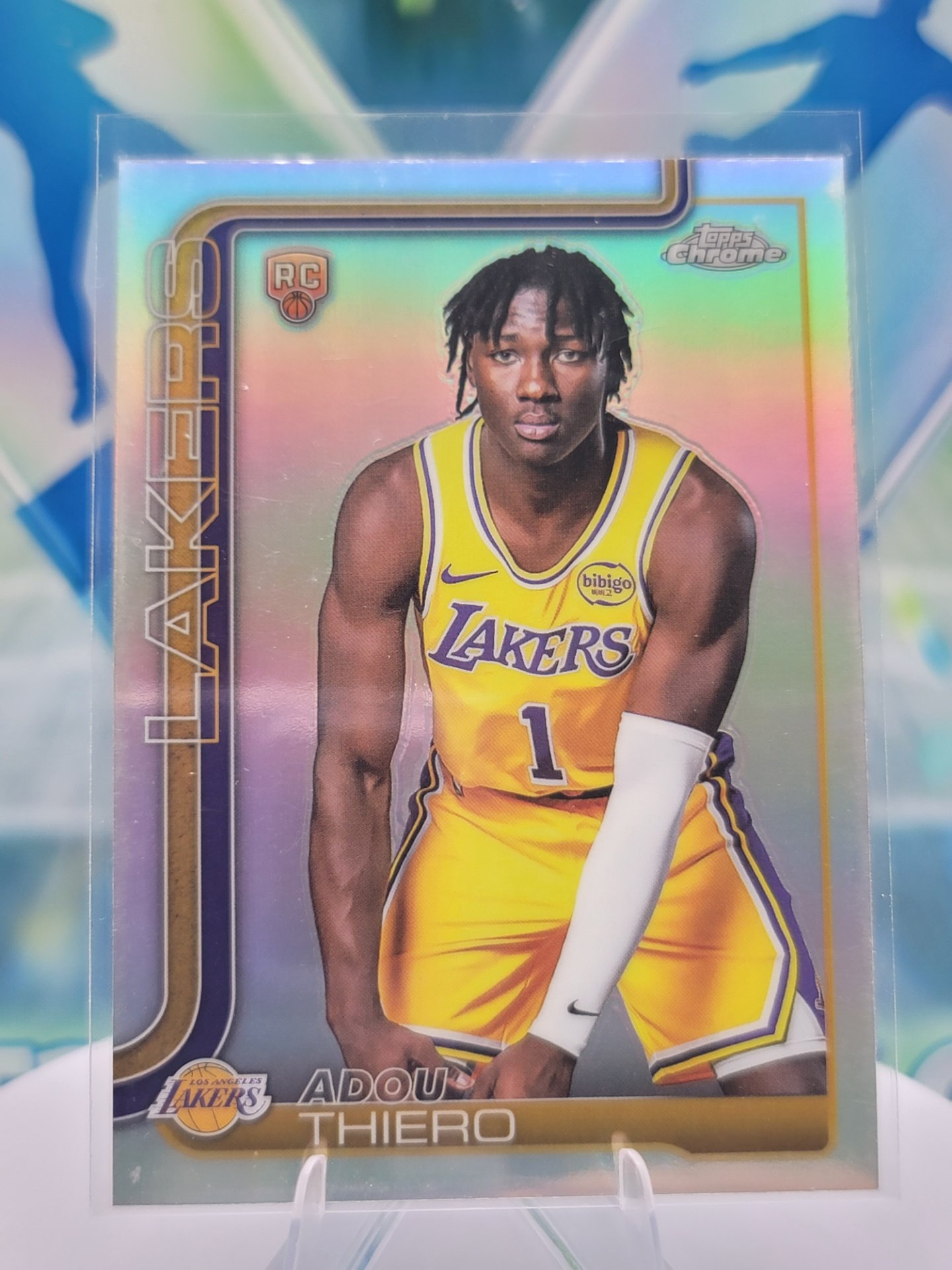 2025 Topps Topps Chrome Adou Thiero — 2025 Topps Topps Chrome Refractor Adou Thiero Rookie