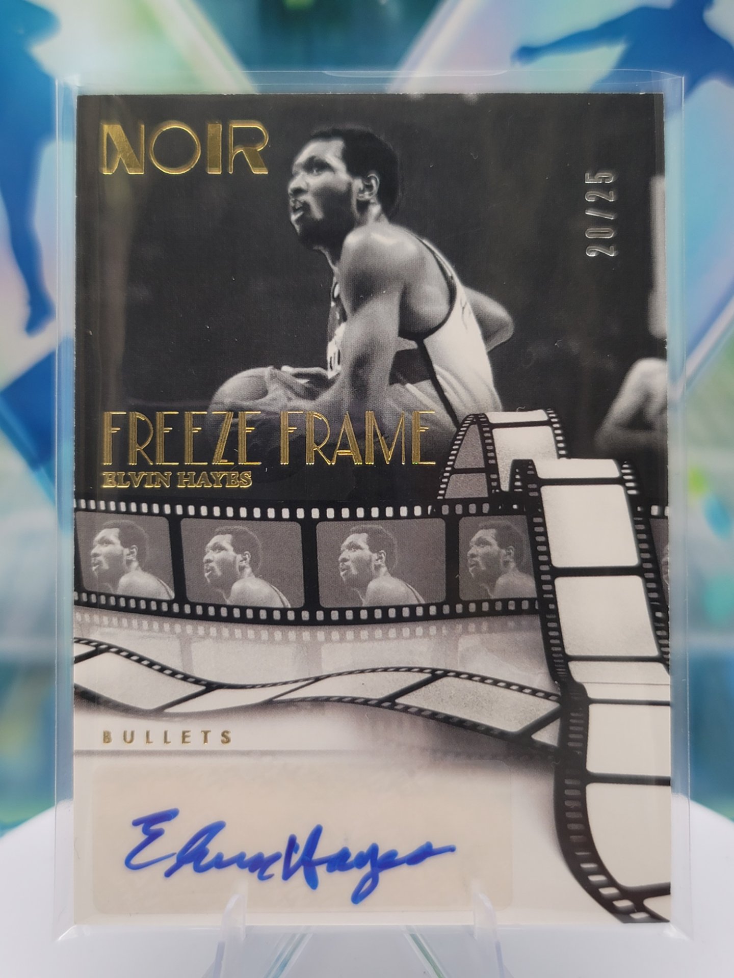 2025 Panini Noir Elvin Hayes — 2025 Panini Noir Freeze Frame Auto Elvin Hayes #20 of 25 Autograph