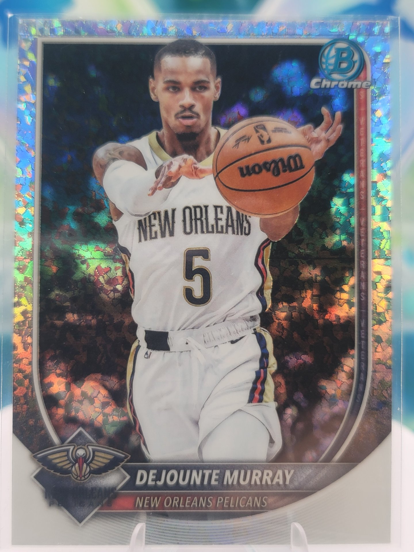 2025 Topps Bowman Dejunte Murray — 2025 Topps Bowman Chrome Mini Diamond Refractor Dejunte Murray