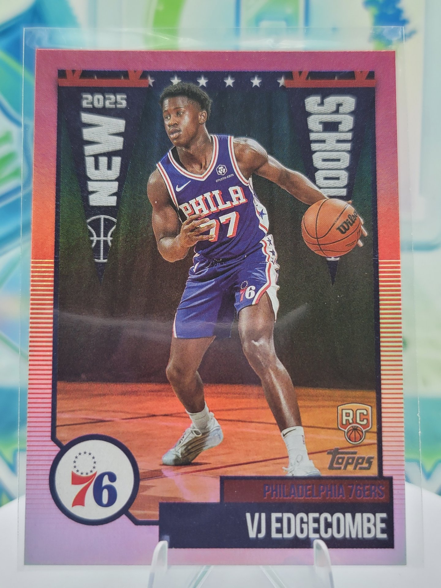 2025 Topps Topps Flagship Vj Edgecombe — 2025 Topps Topps Flagship New School Vj Edgecombe Rookie