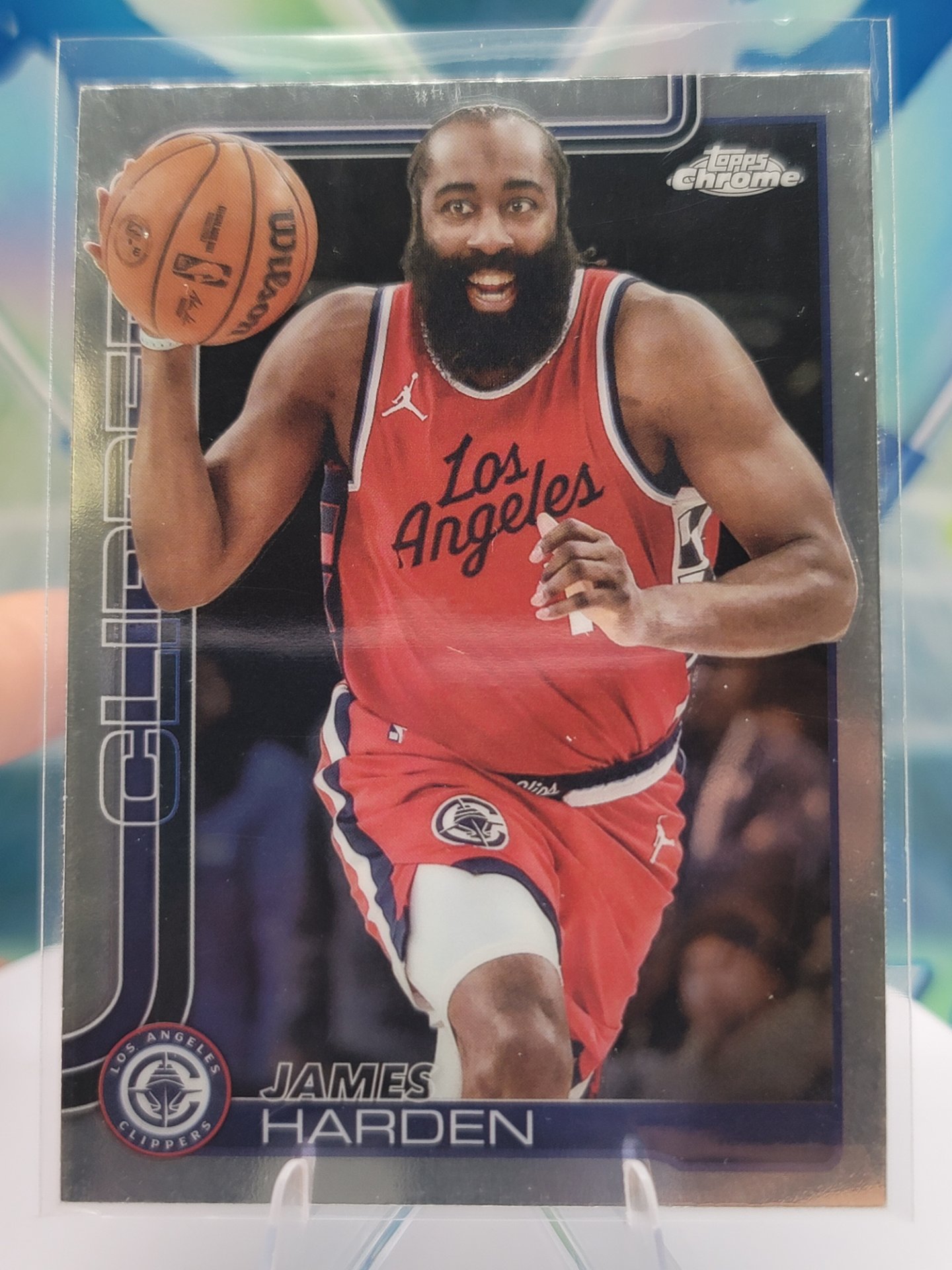 2025 Topps Topps Chrome James Harden — 2025 Topps Topps Chrome Base James Harden
