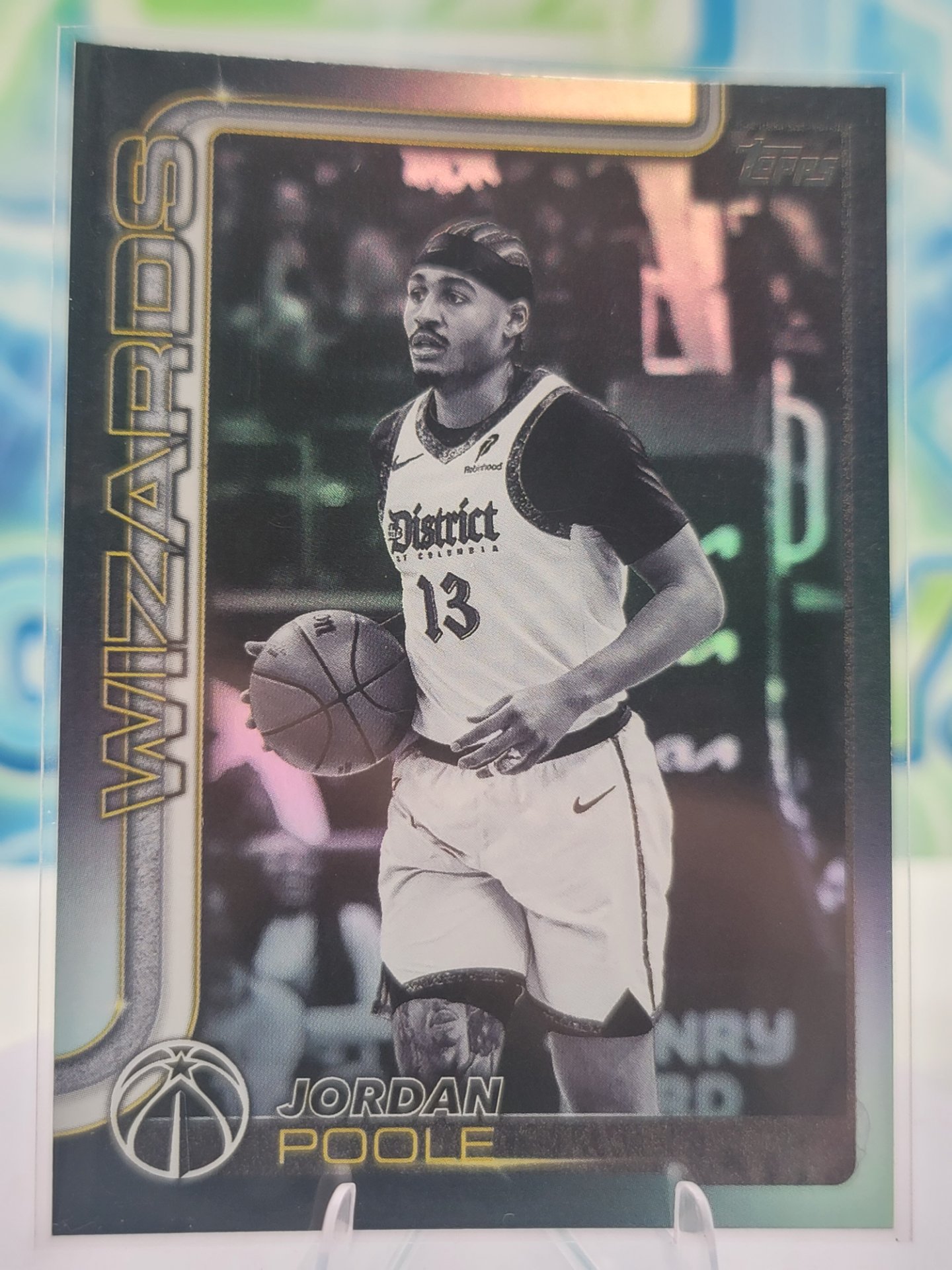 2025 Topps Topps Flagship Jordan Poole — 2025 Topps Topps Flagship Blackout Jordan Poole