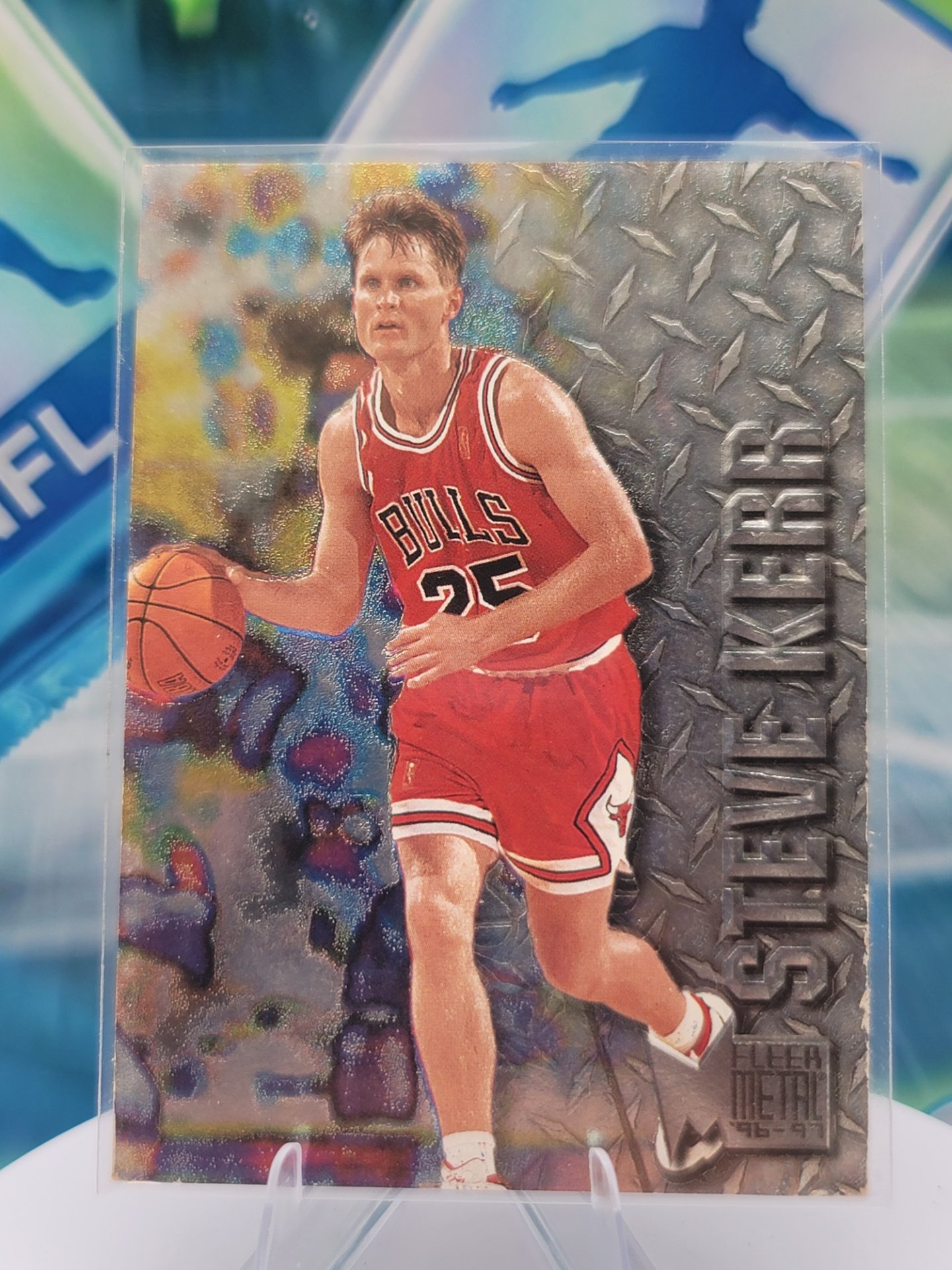 1997 Fleer Metal Steve Kerr — 1997 Fleer Metal Base Steve Kerr