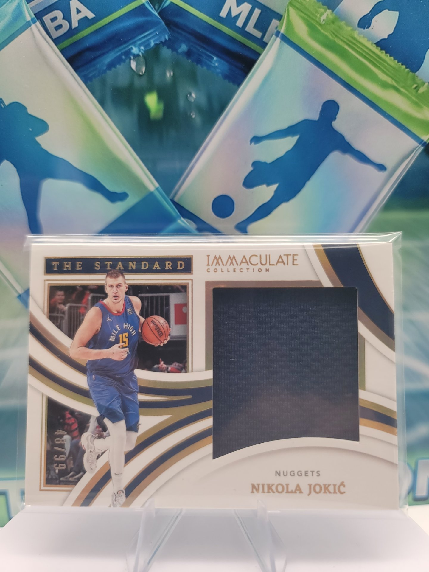 2022 Panini Immaculate Nikola Jokic — 2022 Panini Immaculate The Standard Patch Nikola Jokic #48 of 99 Patch/Memorabilia