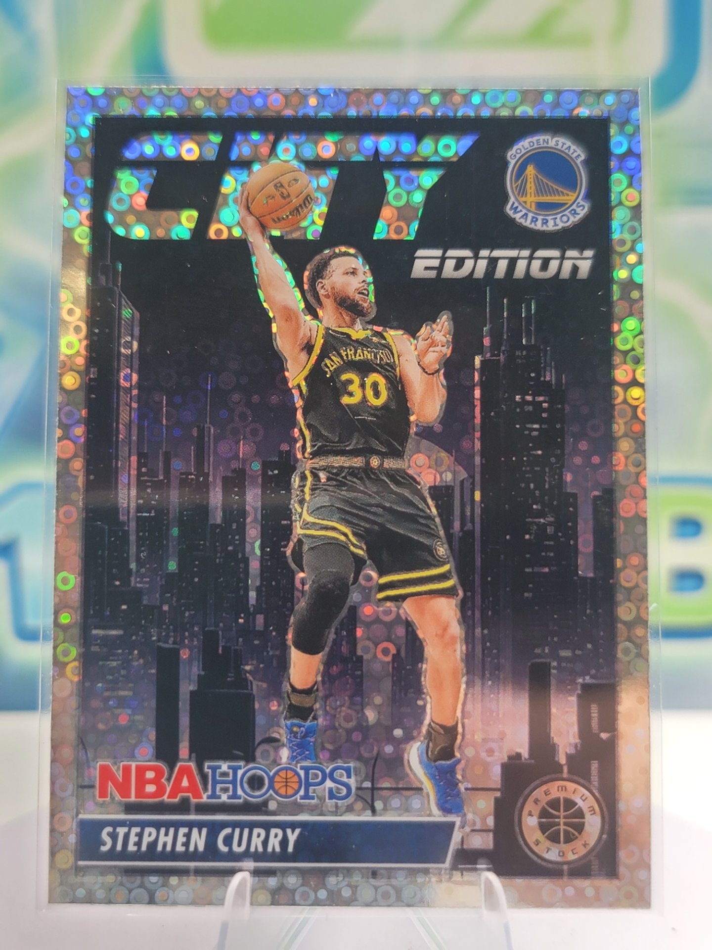 2024 Panini Premium Stock Stephen Curry — 2024 Panini Premium Stock City Edition Disco Stephen Curry