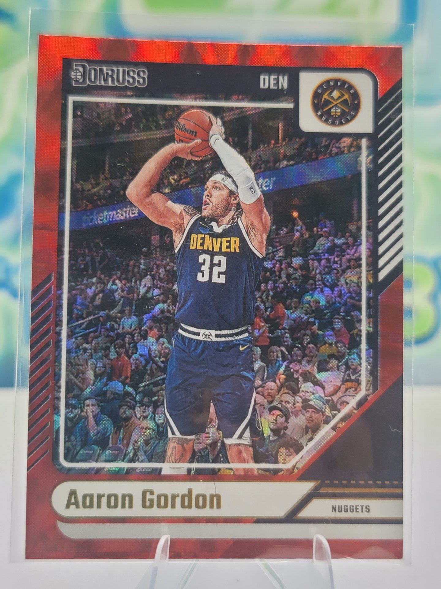 2025 Panini Donruss Aaron Gordon — 2025 Panini Donruss Red Wedges Aaron Gordon