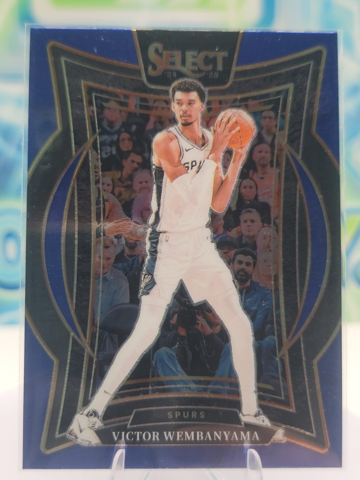 2025 Panini Select Victor Wembanyama — 2025 Panini Select Blue Concourse Victor Wembanyama