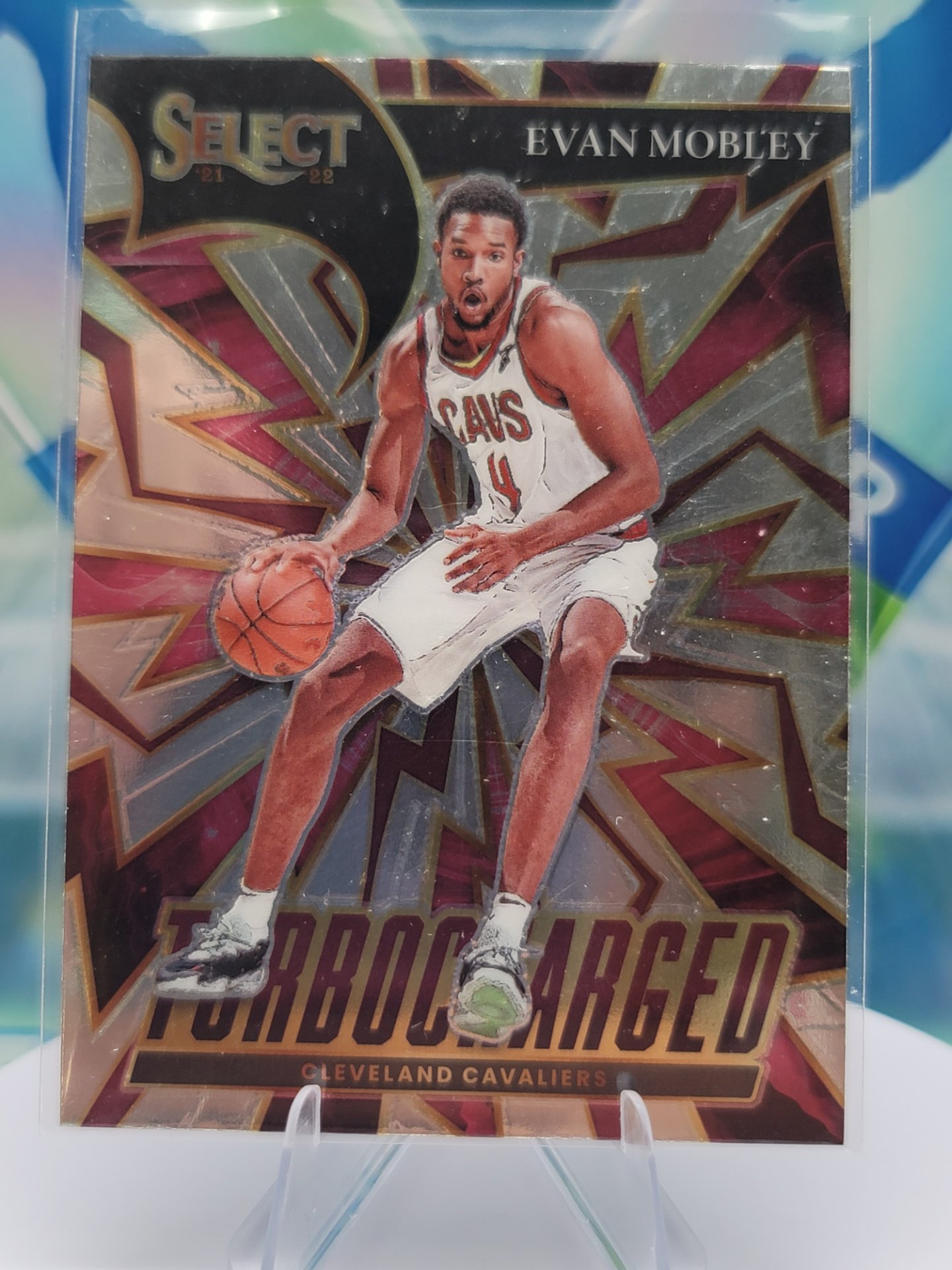 2022 Panini Select Evan Mobley — 2022 Panini Select Turbo Charged Evan Mobley