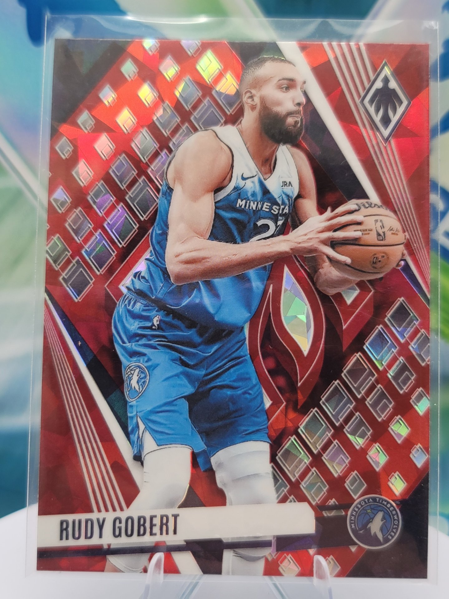 2024 Panini Phoenix Rudy Gobert — 2024 Panini Phoenix Red Ice Rudy Gobert