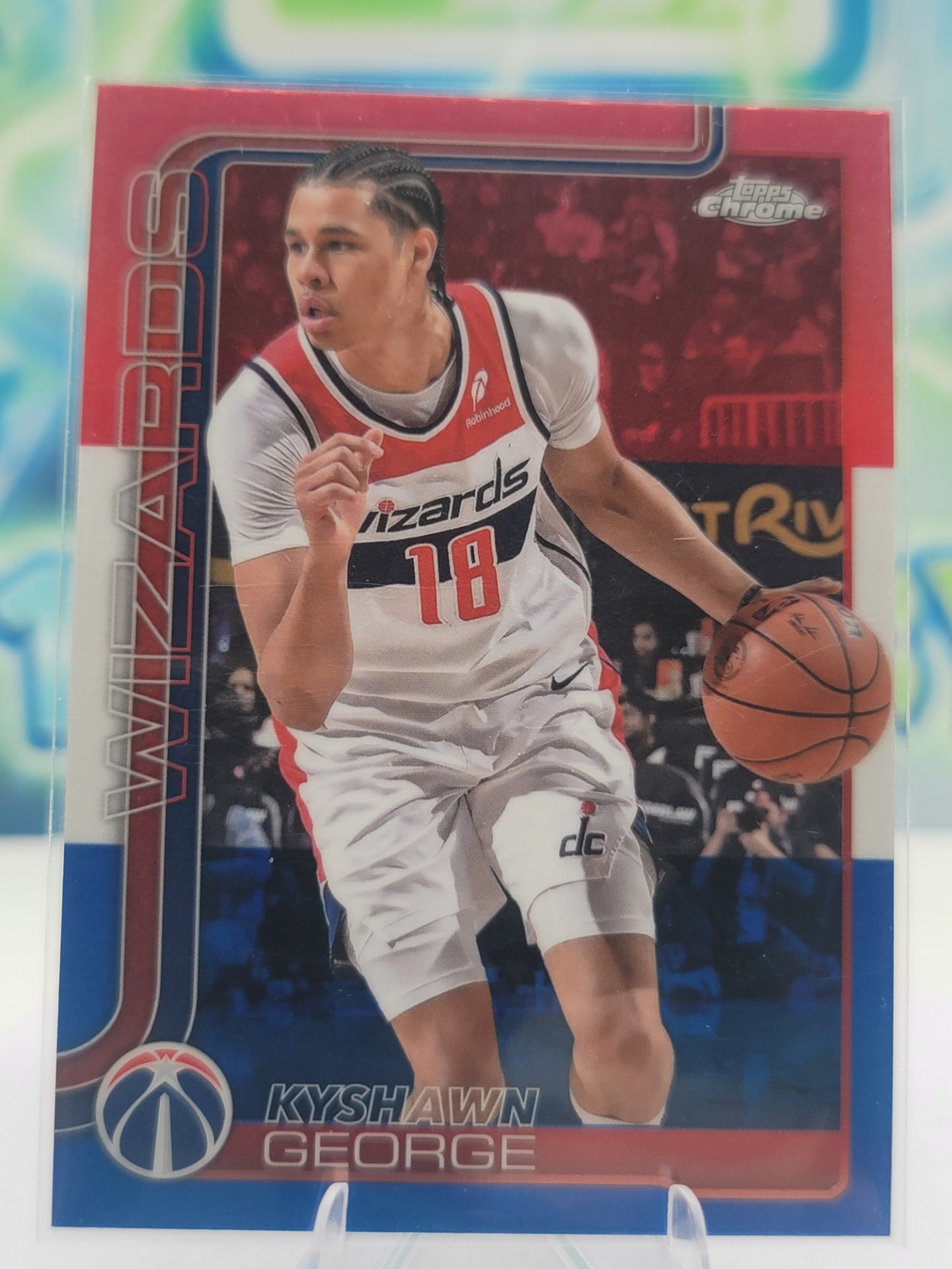2025 Topps Topps Chrome Kyshawn George — 2025 Topps Topps Chrome Red White Blue Kyshawn George