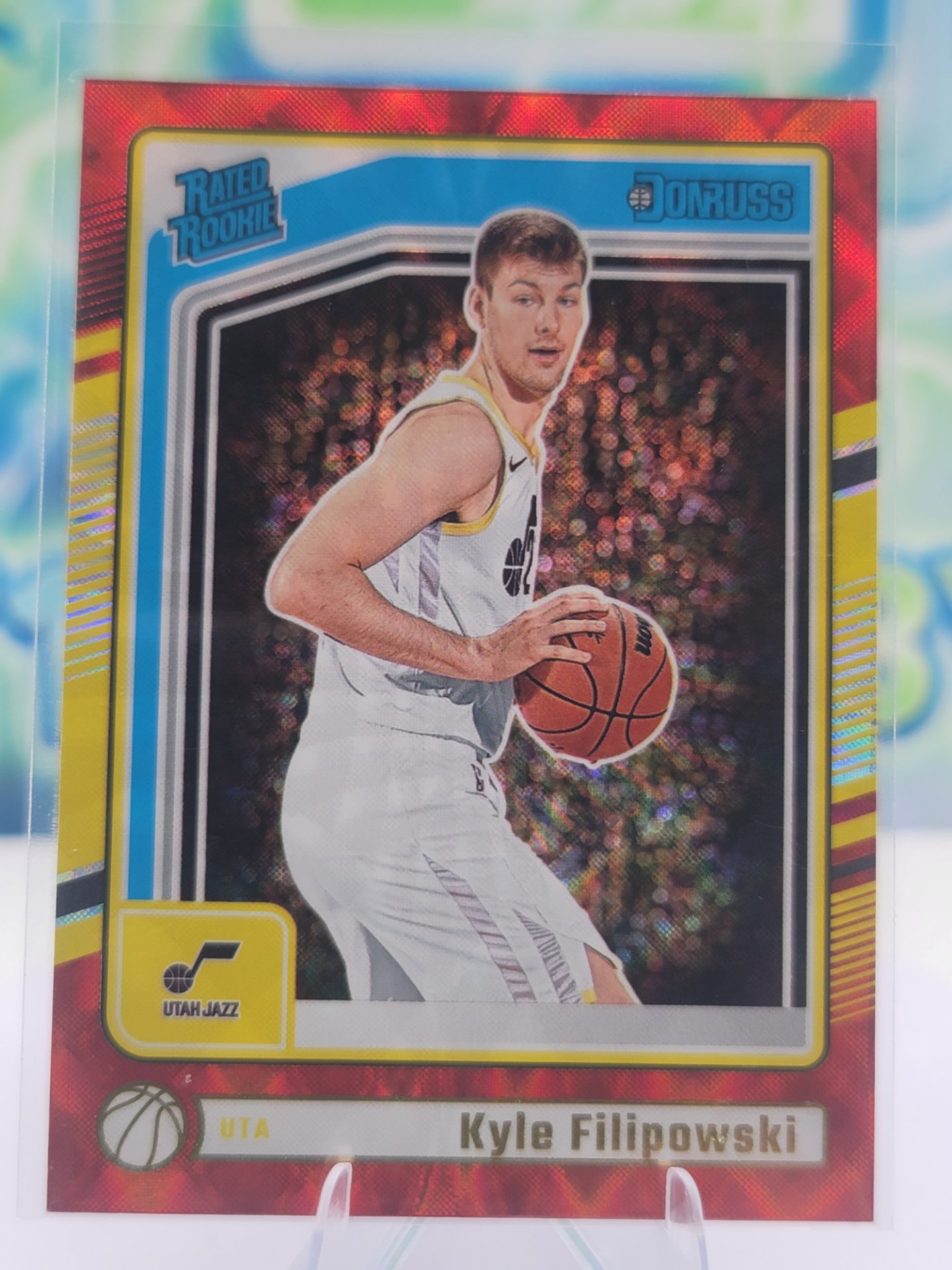 2025 Panini Donruss Kyle Filipowski — 2025 Panini Donruss Rated Rookie Red Wedges Kyle Filipowski