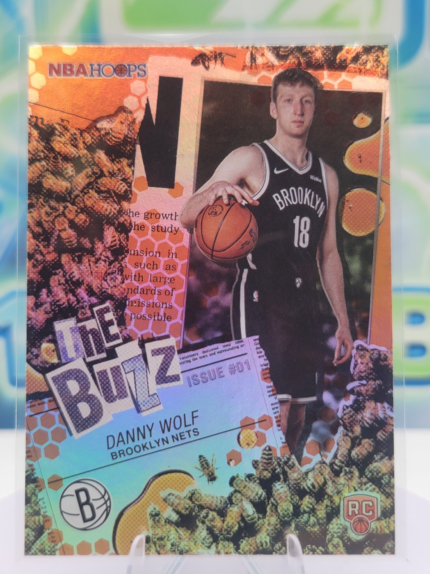 2025 Topps NBA Hoops Danny Wolf — 2025 Topps NBA Hoops The Buzz Orange Hoops Danny Wolf Rookie