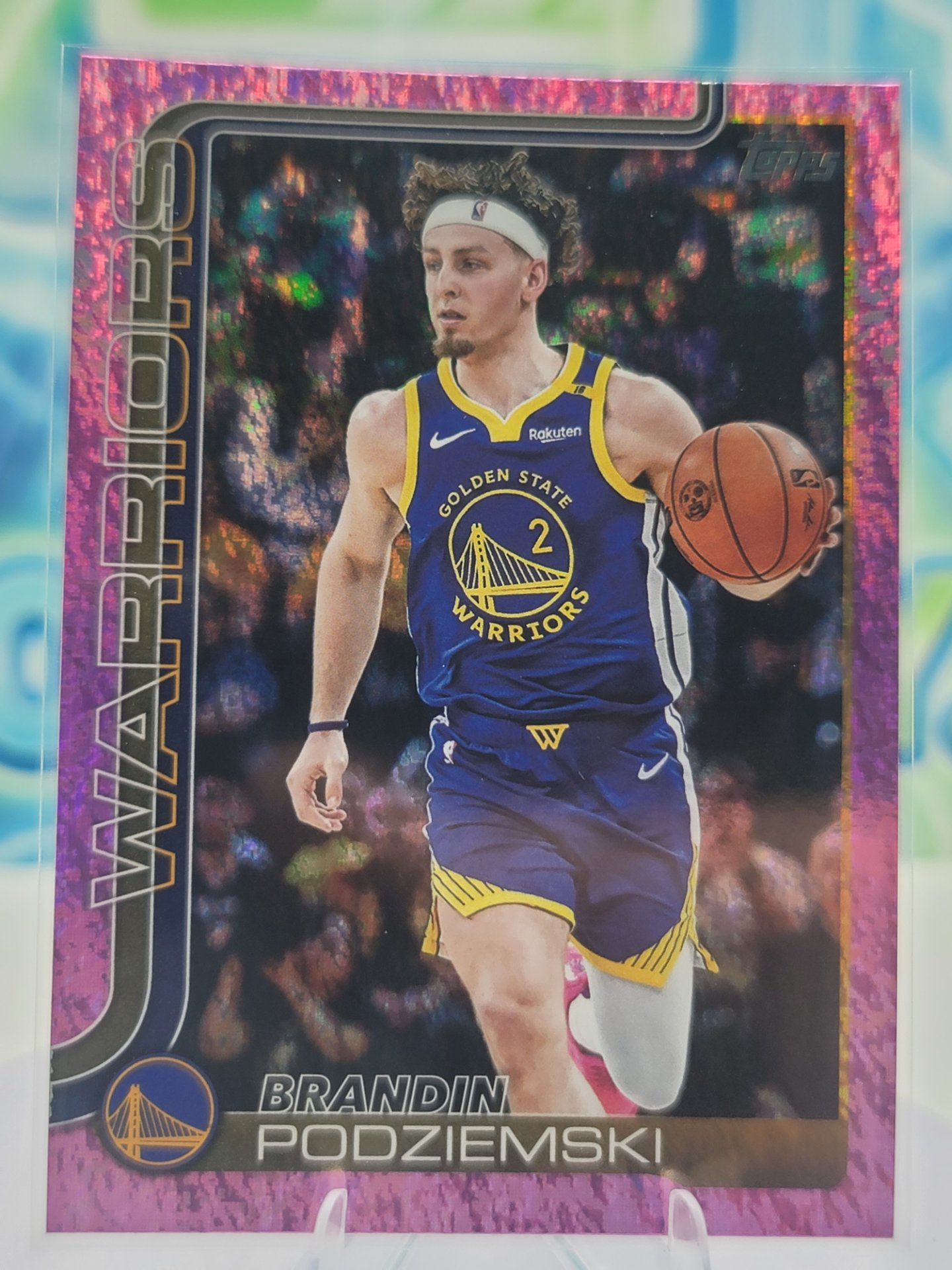 2025 Topps Topps Flagship Brandin Podziemski — 2025 Topps Topps Flagship Pink Holo Foil Brandin Podziemski