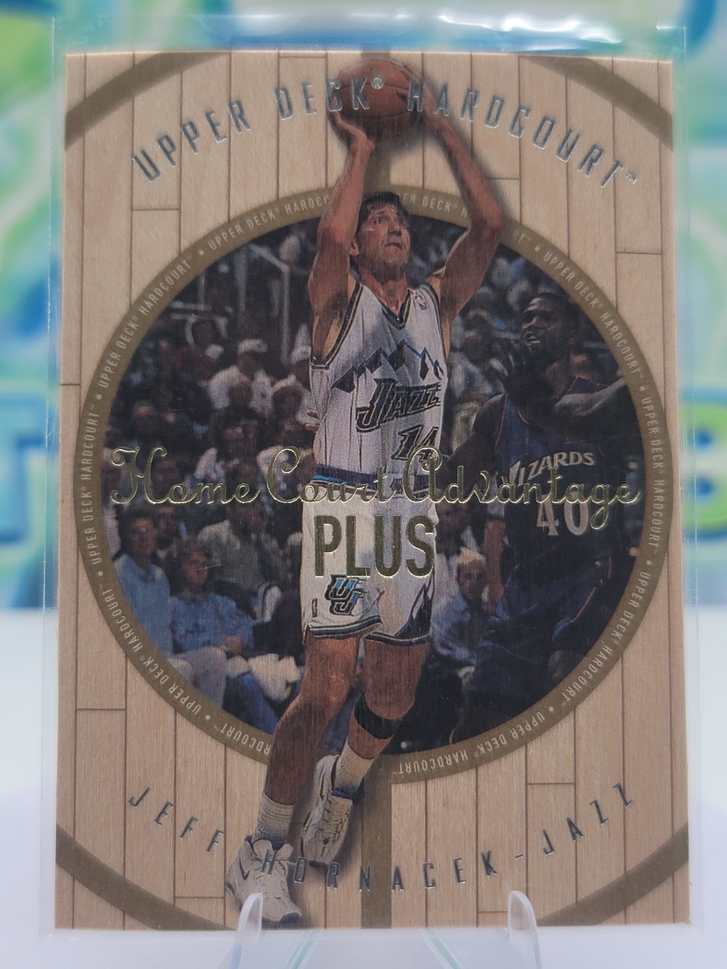 1998 Upper Deck Hardcourt Jeff Hornacek — 1998 Upper Deck Hardcourt Advantage Plus Jeff Hornacek #13 of 500