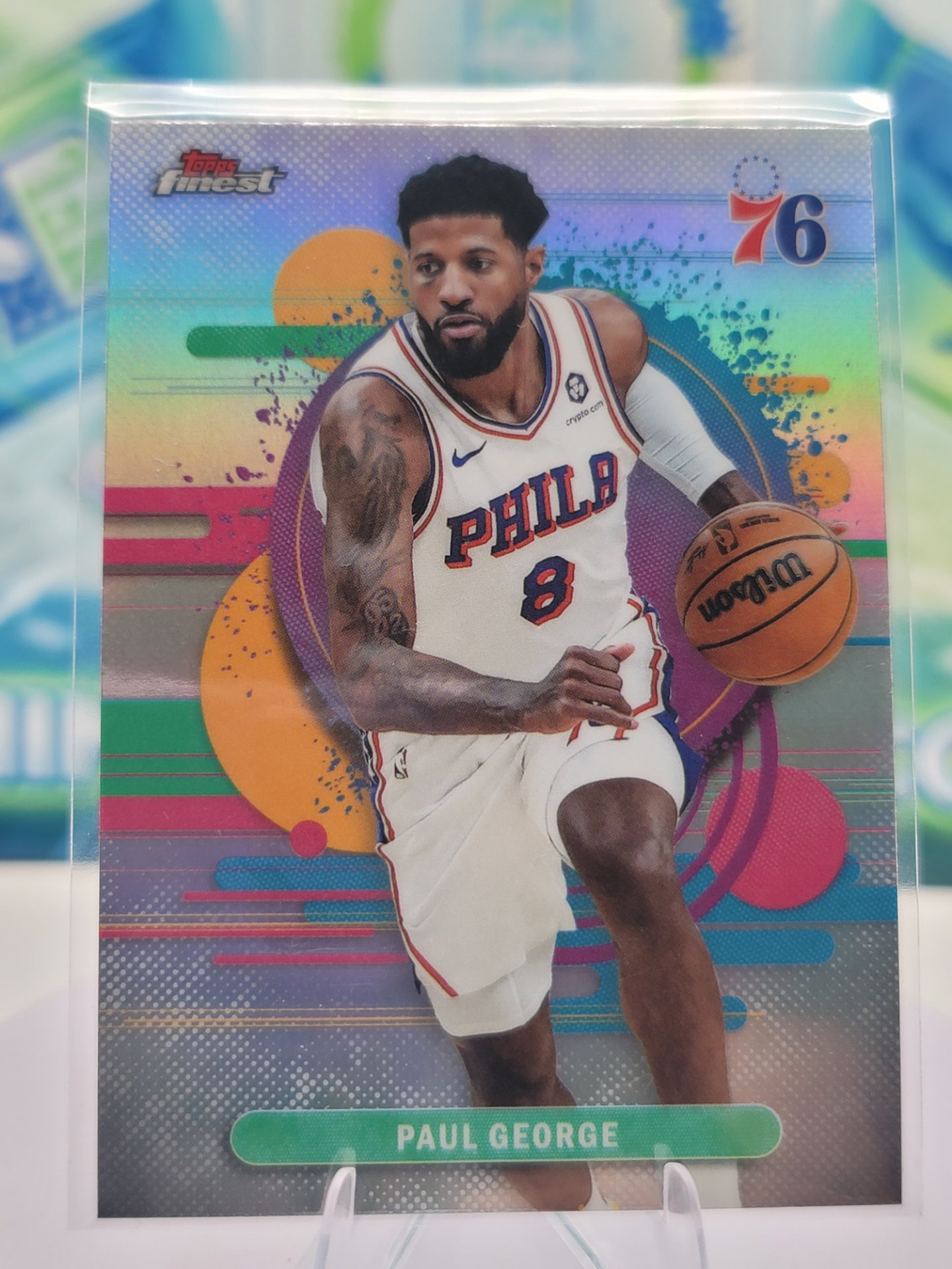 2026 Topps Topps Finest Paul George — 2026 Topps Topps Finest Uncommon Refractor Paul George
