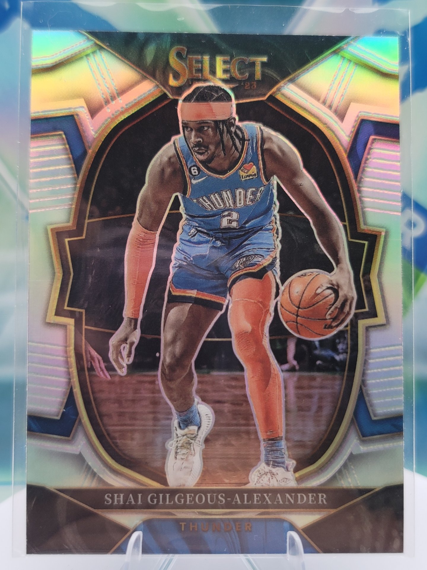 2023 Panini Select Shai Gilgeous-Alexander — 2023 Panini Select Concourse Refractor Shai Gilgeous-Alexander