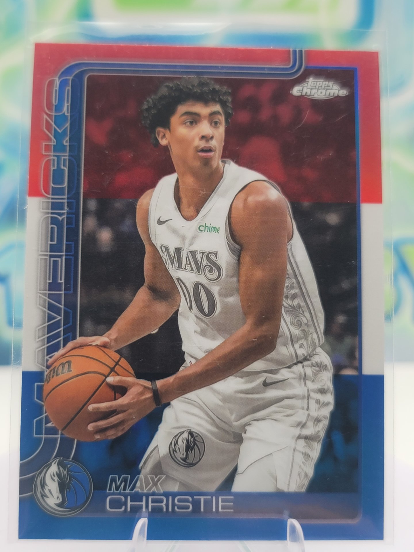 2025 Topps Topps Chrome Max Christie — 2025 Topps Topps Chrome Red White Blue Max Christie