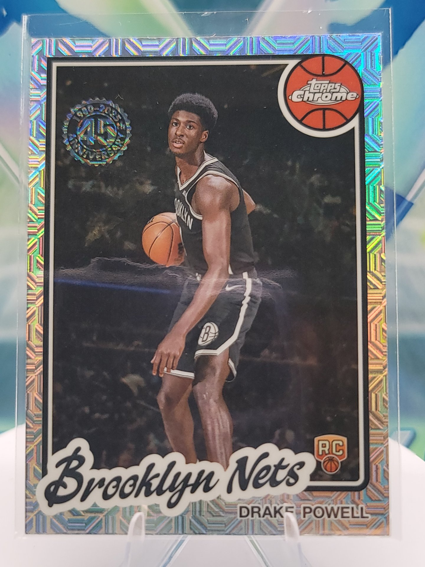 2025 Topps Topps Chrome Drake Powell — 2025 Topps Topps Chrome Mojo Refractor Drake Powell Rookie