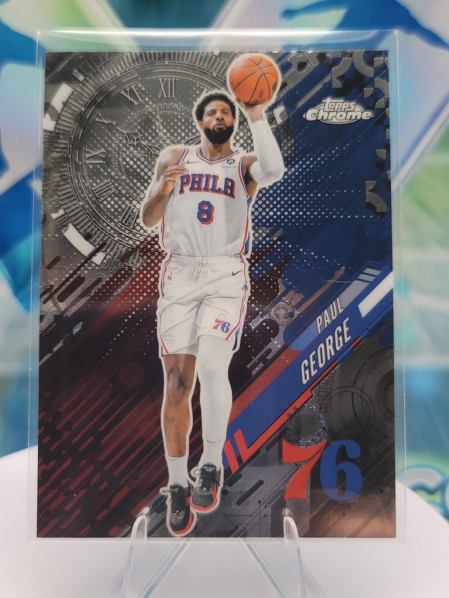 2025 Topps Topps Chrome Paul George — 2025 Topps Topps Chrome Go Time Paul George