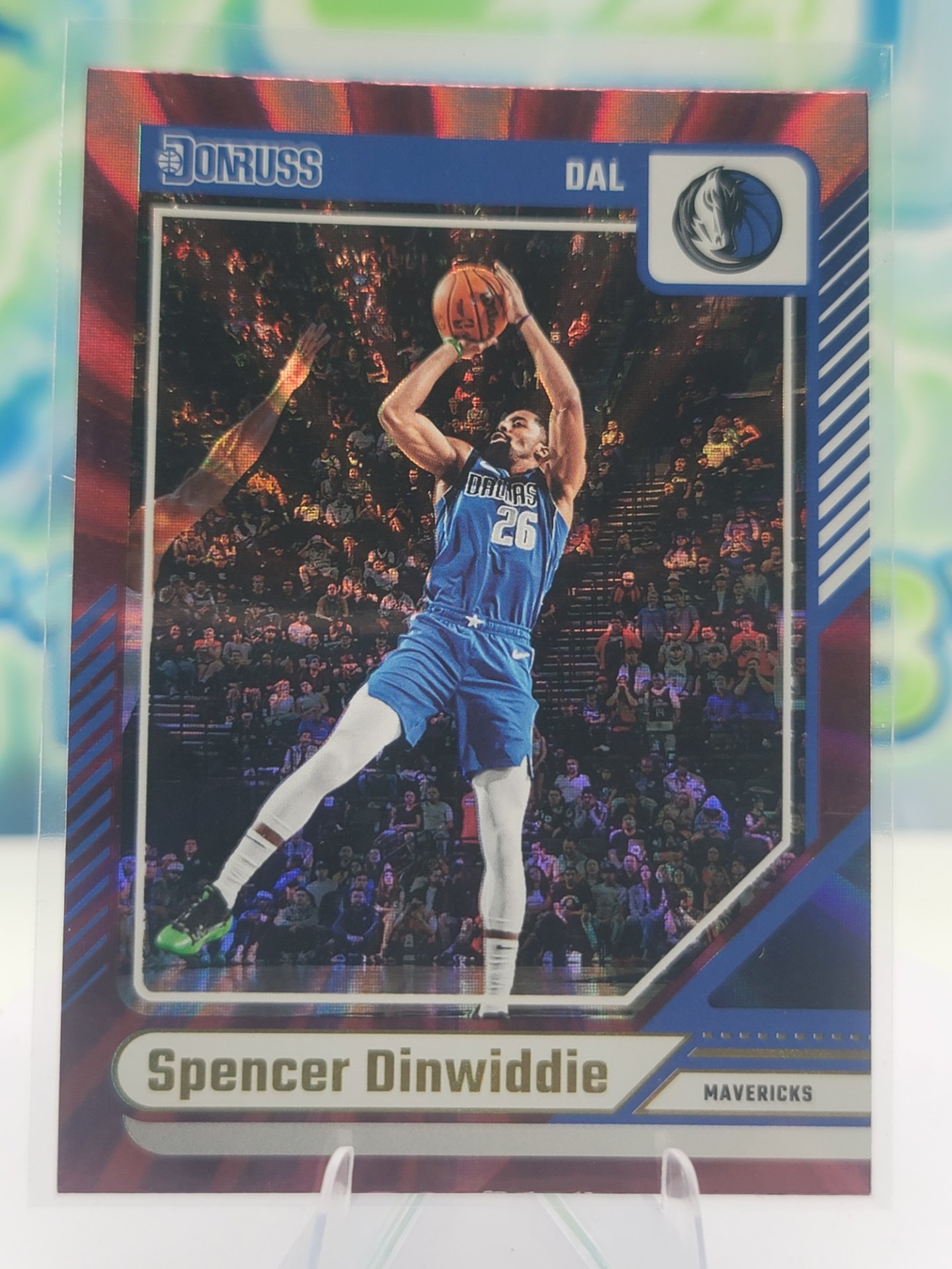 2025 Panini Donruss Spencer Dinwiddie — 2025 Panini Donruss International Holo Maroon Laser Spencer Dinwiddie