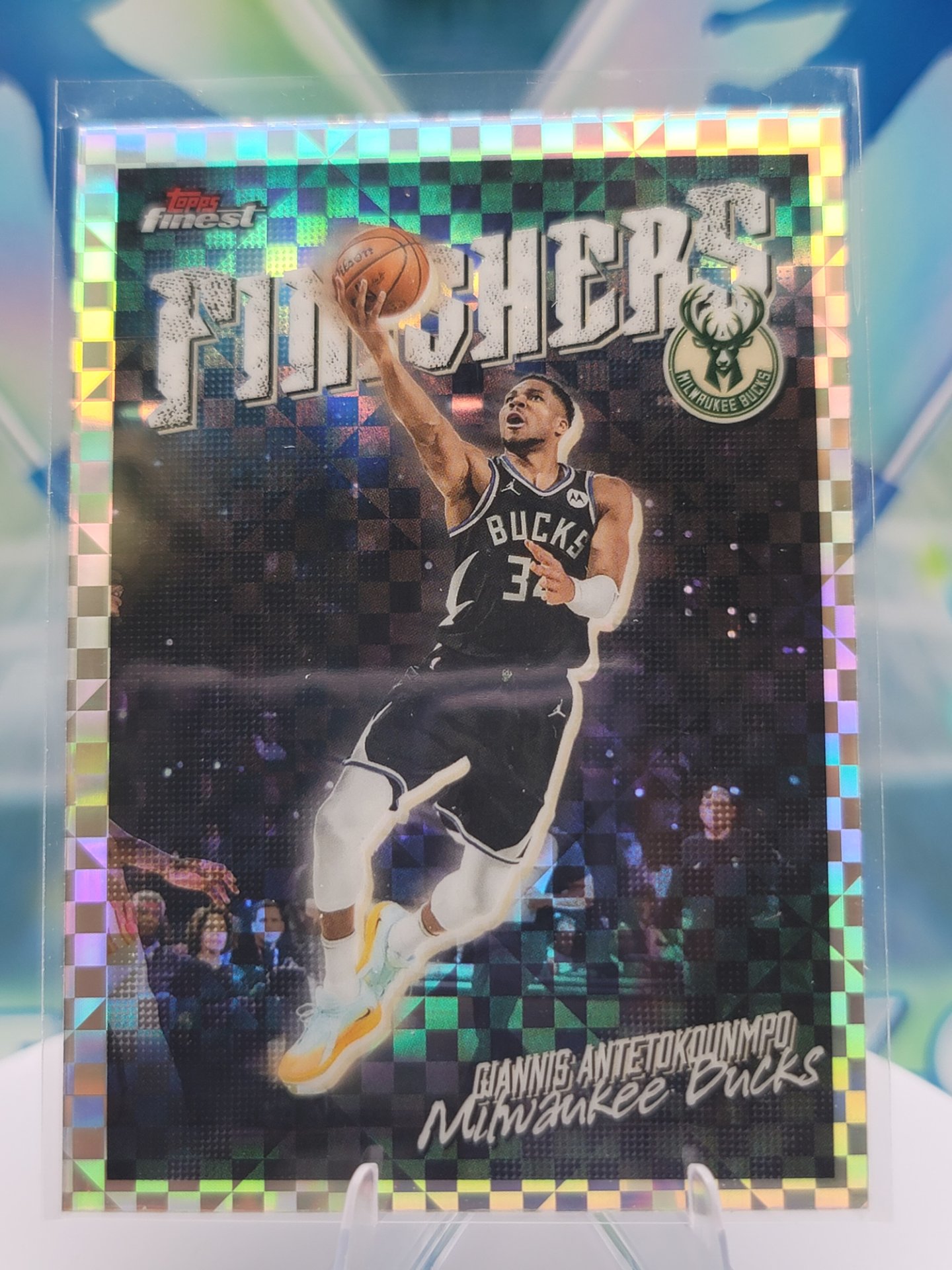2026 Topps Topps Finest Giannis Antetokounmpo — 2026 Topps Topps FInest Finishers X-Fractor Giannis Antetokounmpo