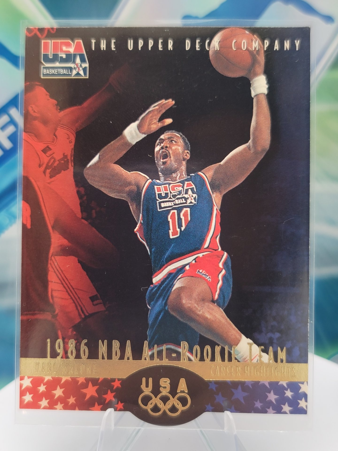 1996 Upper Deck USA Karl Malone — 1996 Upper Deck USA Base Karl Malone