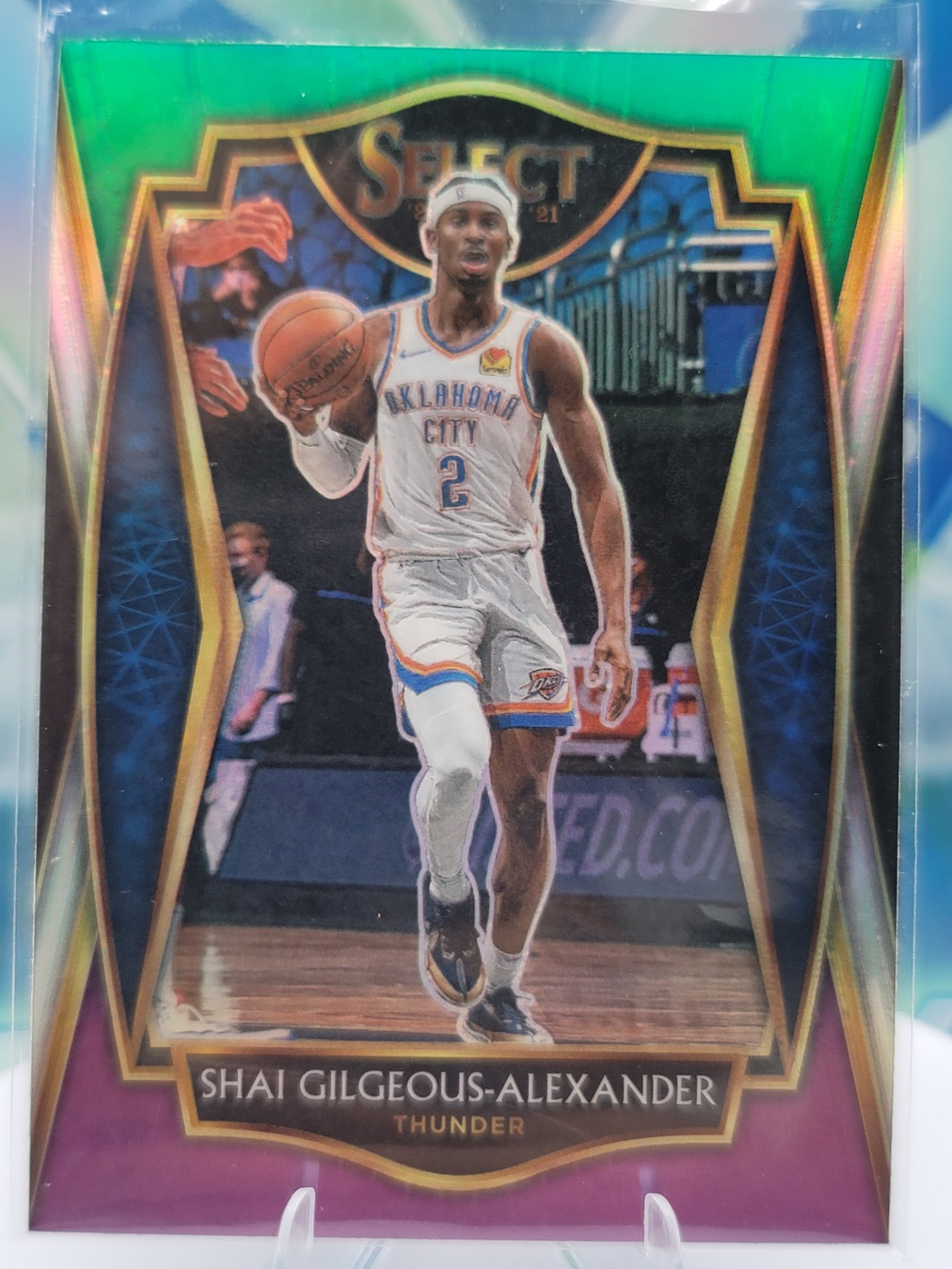 2021 Panini Select Shai Gilgeous-Alexander — 2021 Panini Select Premier Level Refractor Shai Gilgeous-Alexander