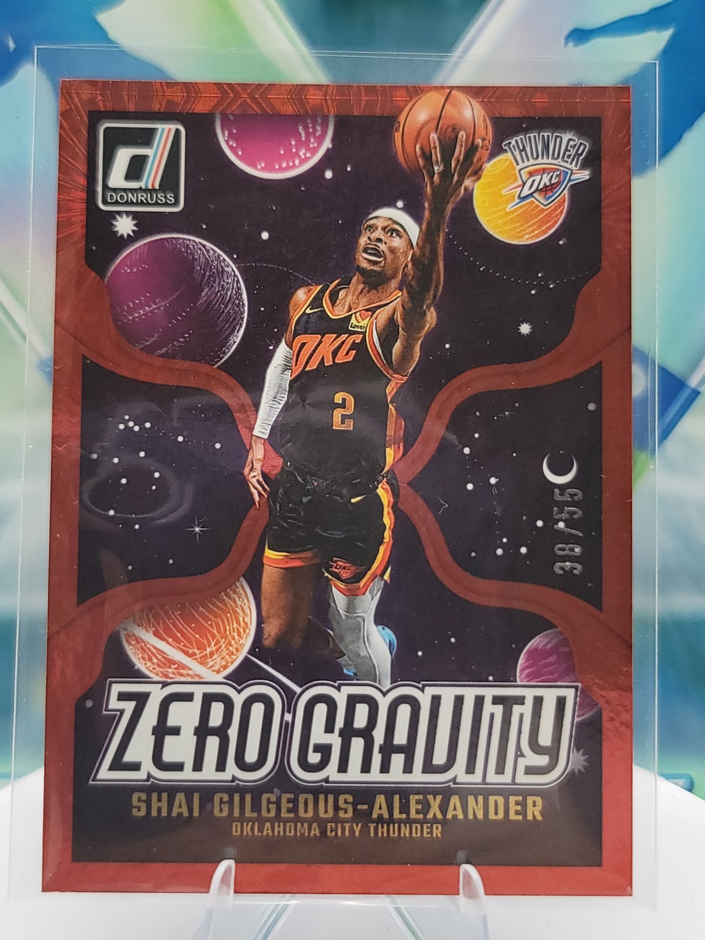 2025 Panini Donruss Shai Gilgeous-Alexander — 2025 Panini Donruss Zero Gravity Fireworks Shai Gilgeous-Alexander #38 of 55