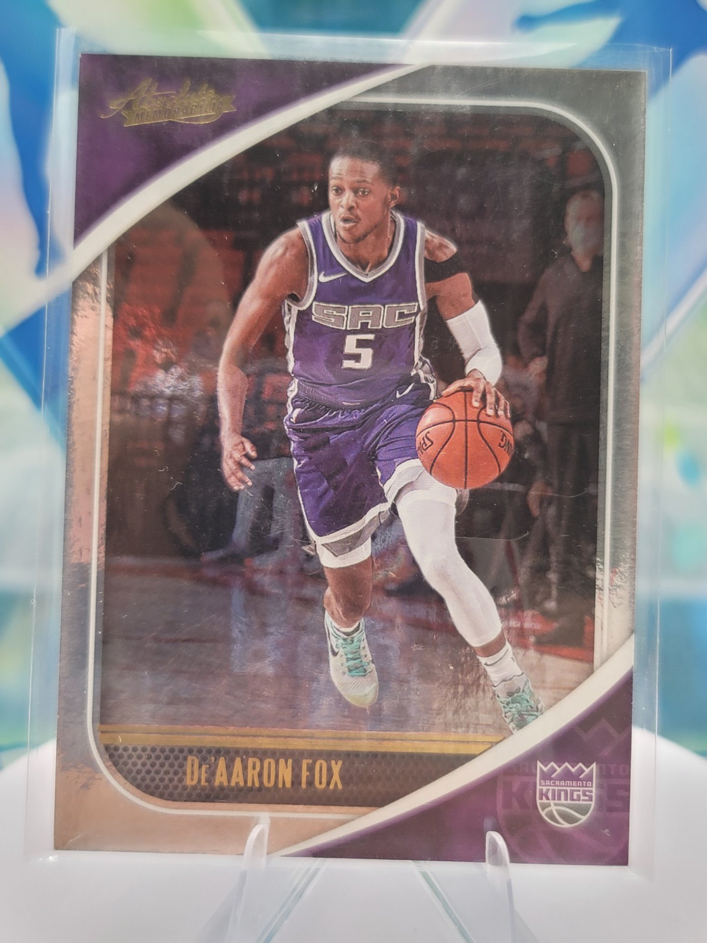 2021 Panini Absolute Memorabilia De'Aaron Fox — 2021 Panini Absolute Memorabilia Base De'Aaron Fox