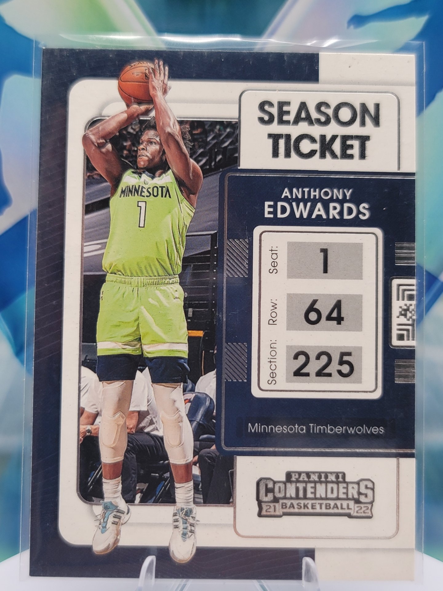 2022 Panini Contenders Anthony Edwards — 2022 Panini Contenders Season Ticket Anthony Edwards