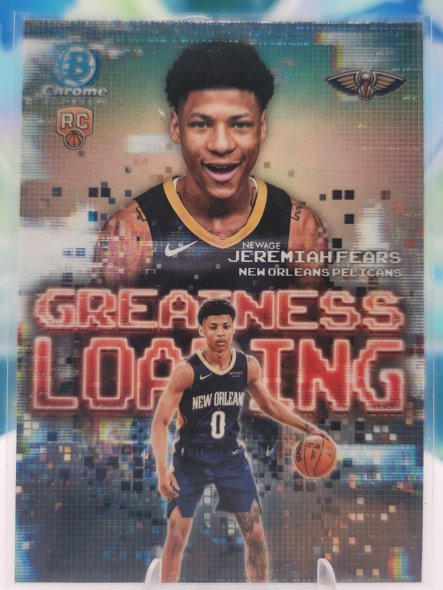 2025 Topps Bowman Jeremiah Fears — 2025 Topps Bowman Chrome Greatness Loading Refractor Jeremiah Fears Rookie