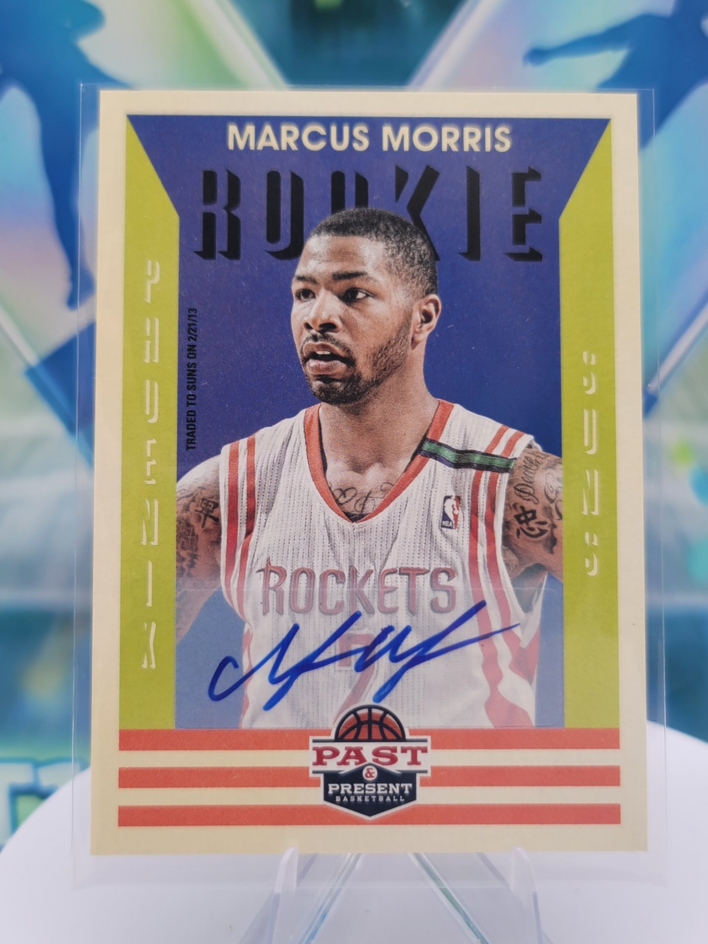 2013 Panini Past and Present Marcus Morris — 2013 Panini Past and Present Rookie Auto Marcus Morris Rookie Autograph