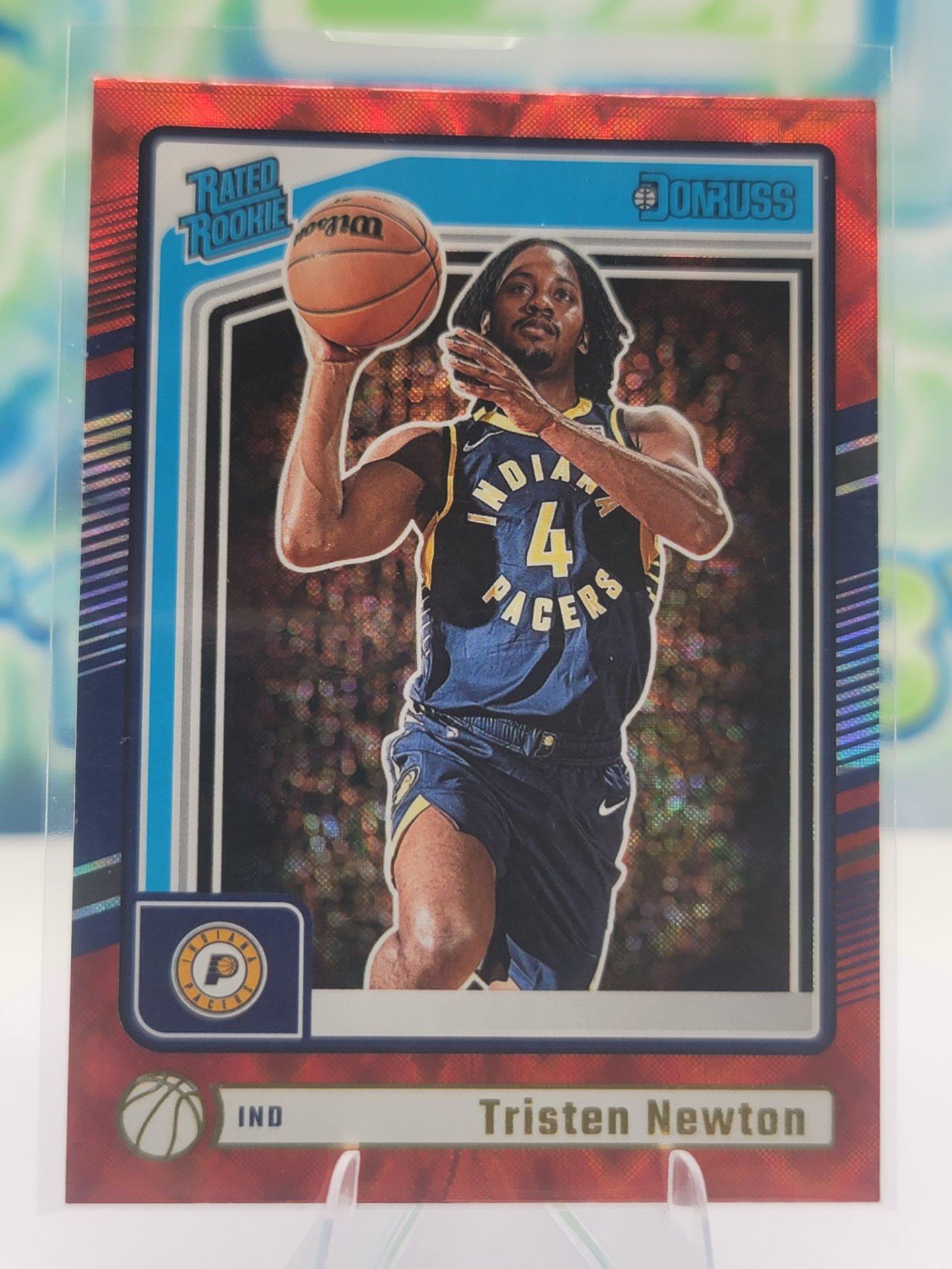 2025 Panini Donruss Tristen Newton — 2025 Panini Donruss Rated Rookie Red Wedges Tristen Newton