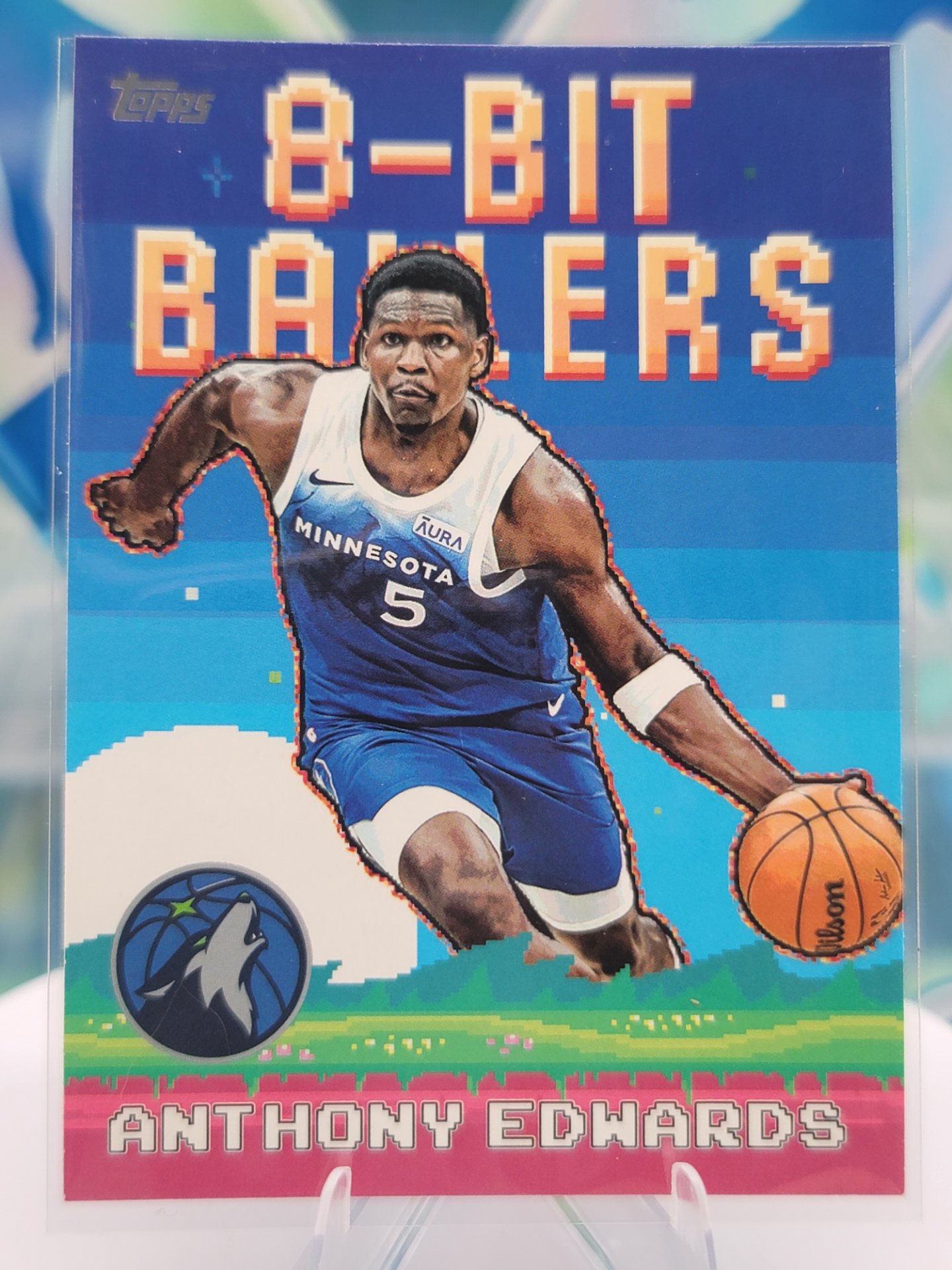 2025 Topps Topps Flagship Anthony Edwards — 2025 Topps Topps Flagship 8-Bit Ballers Anthony Edwards