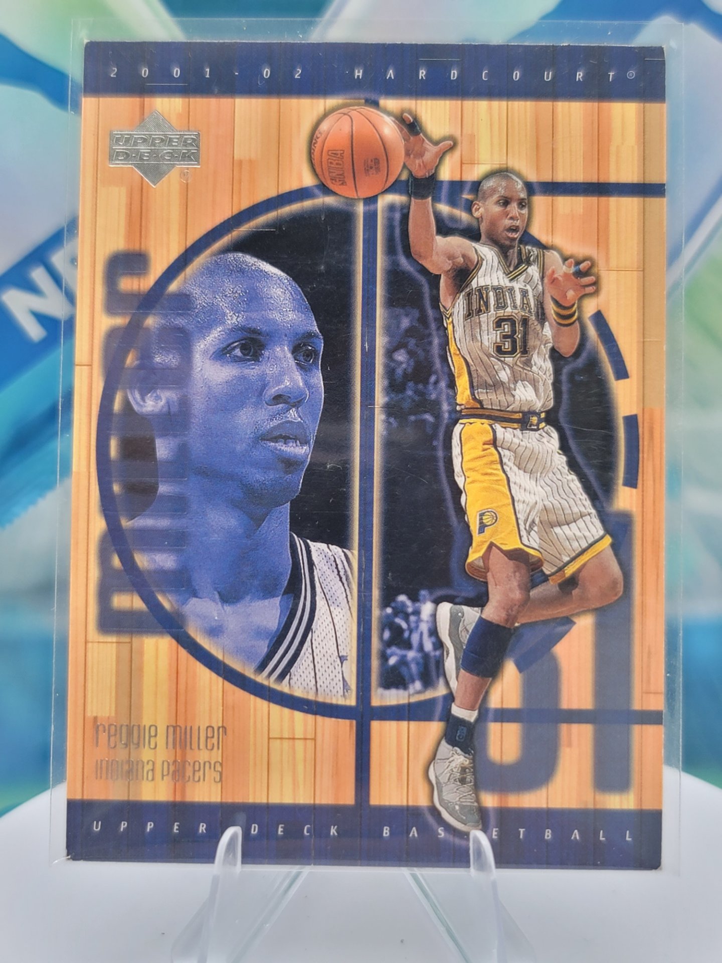 2002 Upper Deck Hardcourt Reggie Miller — 2002 Upper Deck Hardcourt Base Reggie Miller