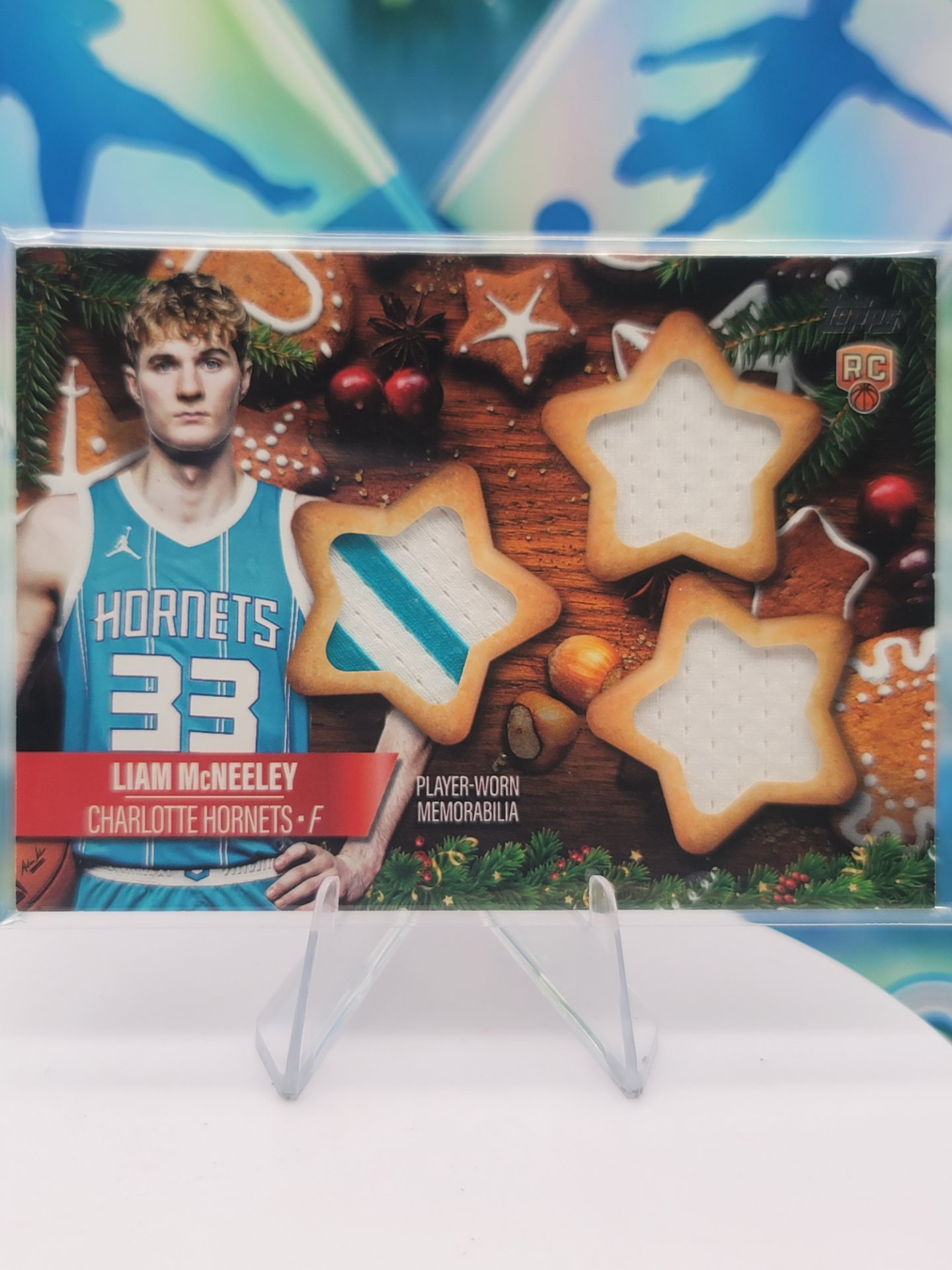 2025 Topps Topps Holiday Liam McNeeley — 2025 Topps Topps Holiday Player-Worn Liam McNeeley Rookie Patch