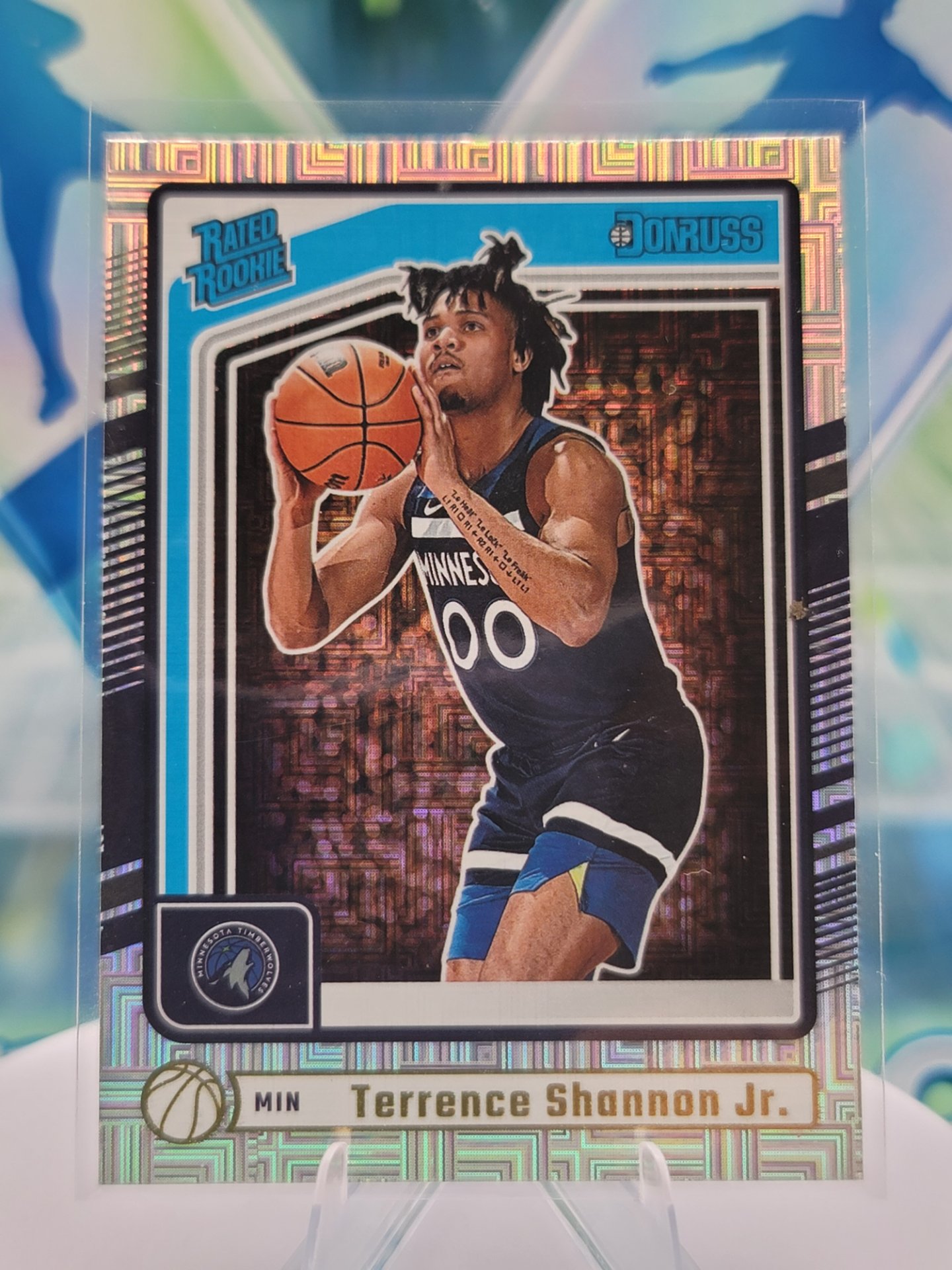2025 Panini Donruss Terrence Shannon Jr. — 2025 Panini Donruss Rated Rookies Mojo Refractor Terrence Shannon Jr. Rookie