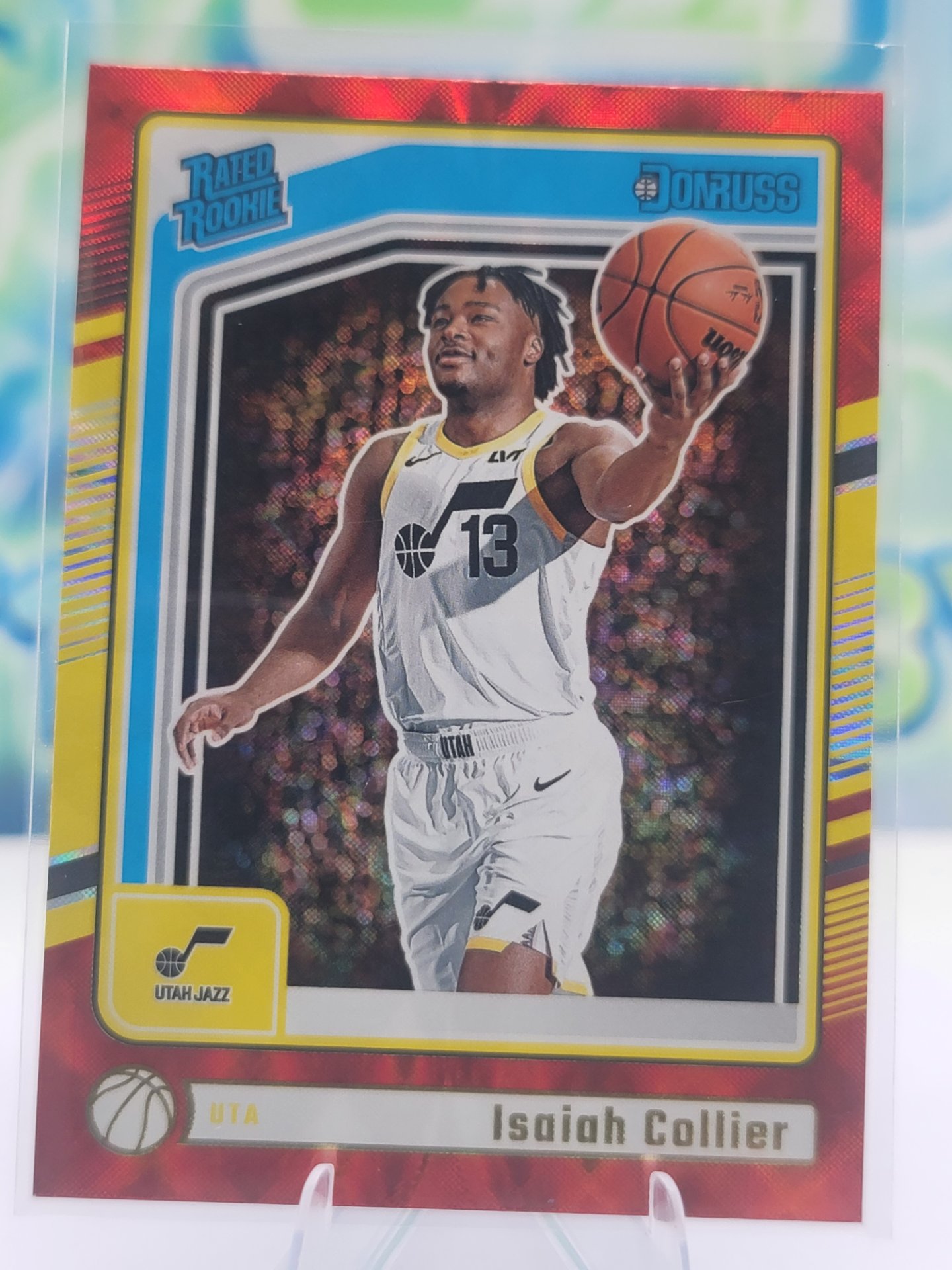 2025 Panini Donruss Isaiah Collier — 2025 Panini Donruss Rated Rookie Red Wedges Isaiah Collier