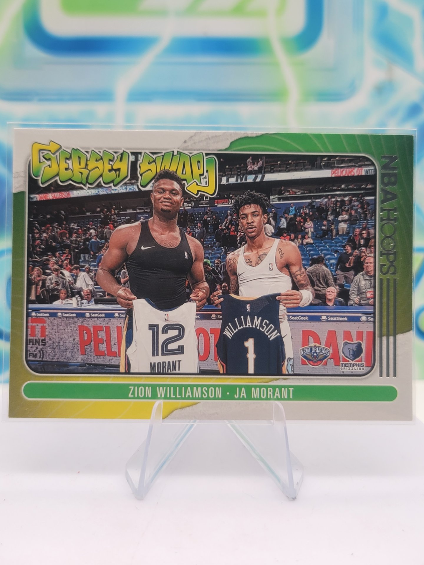 2021 Panini NBA Hoops Zion Williamson & Ja Morant — 2021 Panini NBA Hoops Jersey Swap Zion Williamson & Ja Morant