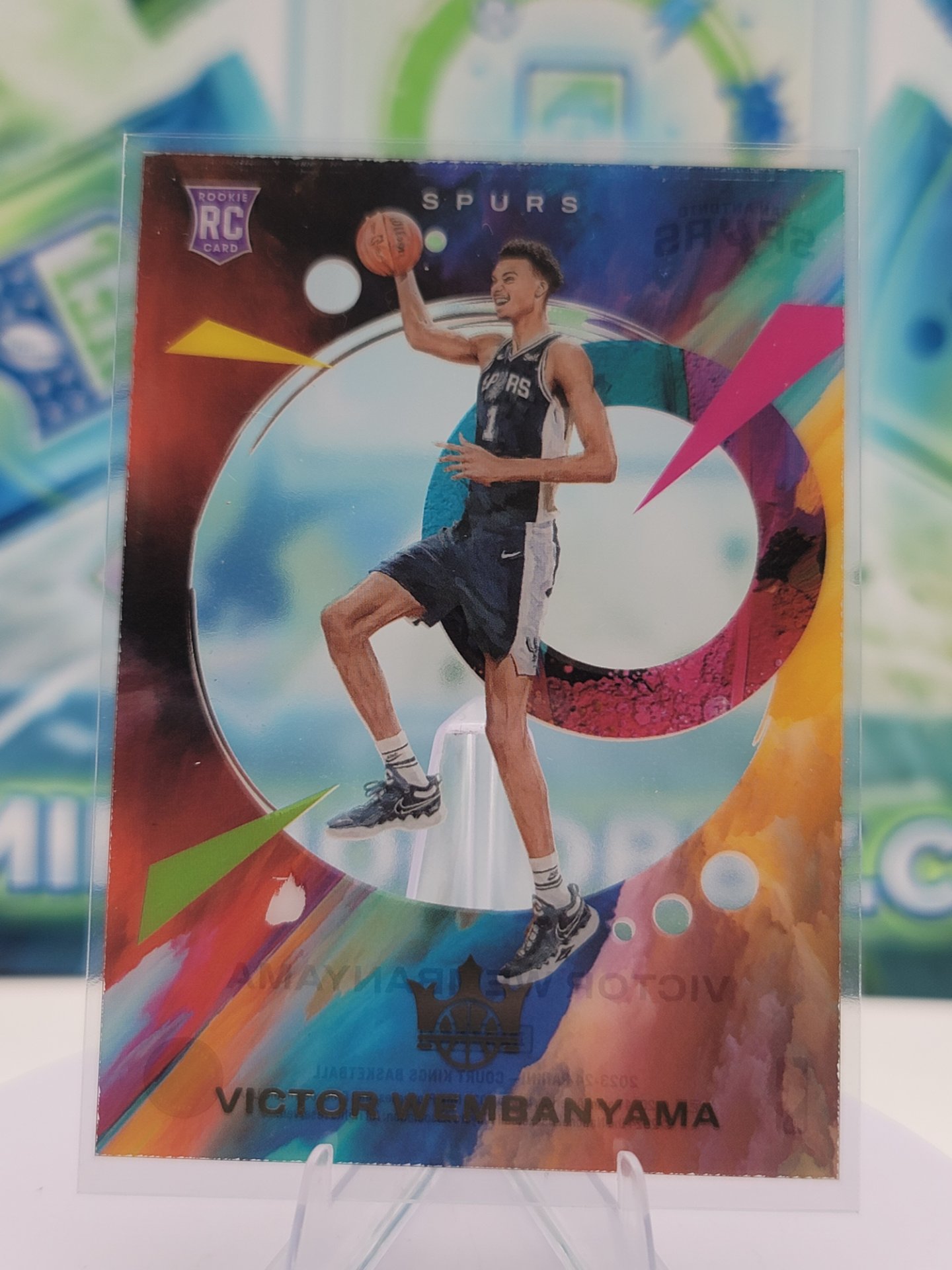 2024 Panini Court Kings Victor Wembanyama — 2024 Panini Court Kings Acetate Victor Wembanyama Rookie