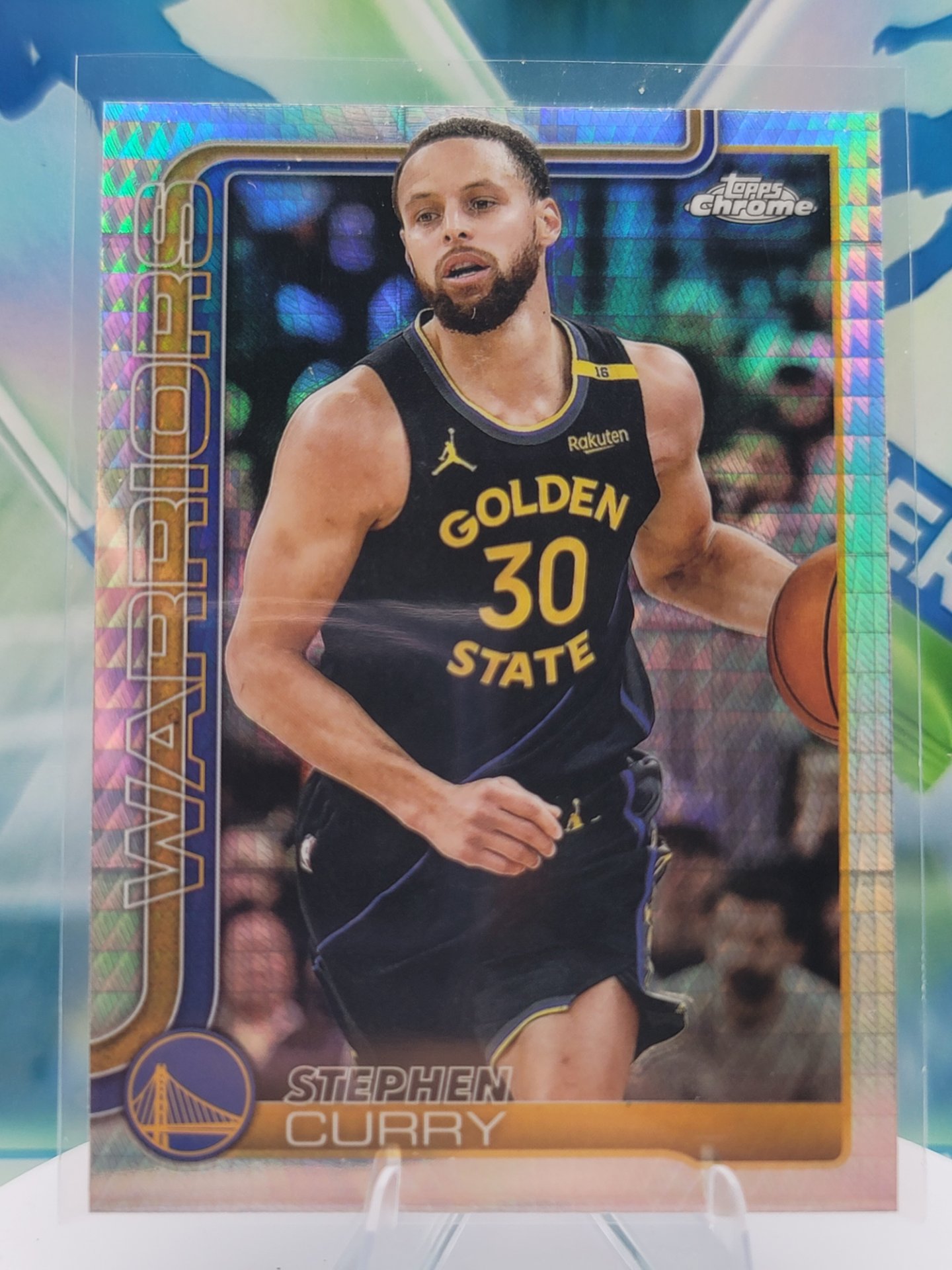 2025 Topps Topps Chrome Stephen Curry — 2025 Topps Topps Chrome Prism Refractor Stephen Curry