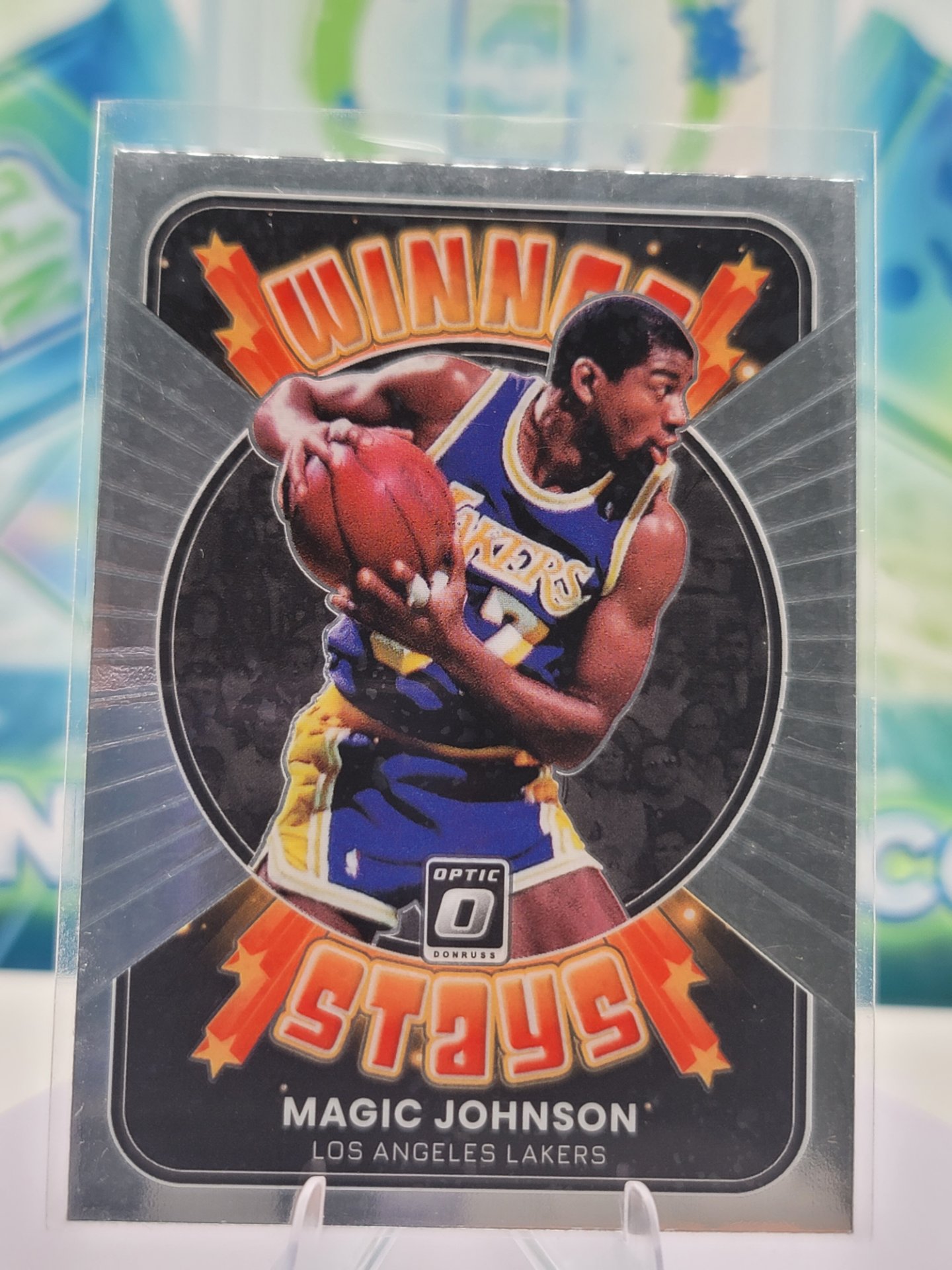 2022 Panini Donruss Optic Magic Johnson — 2022 Panini Donruss Optic Winner Stays Magic Johnson