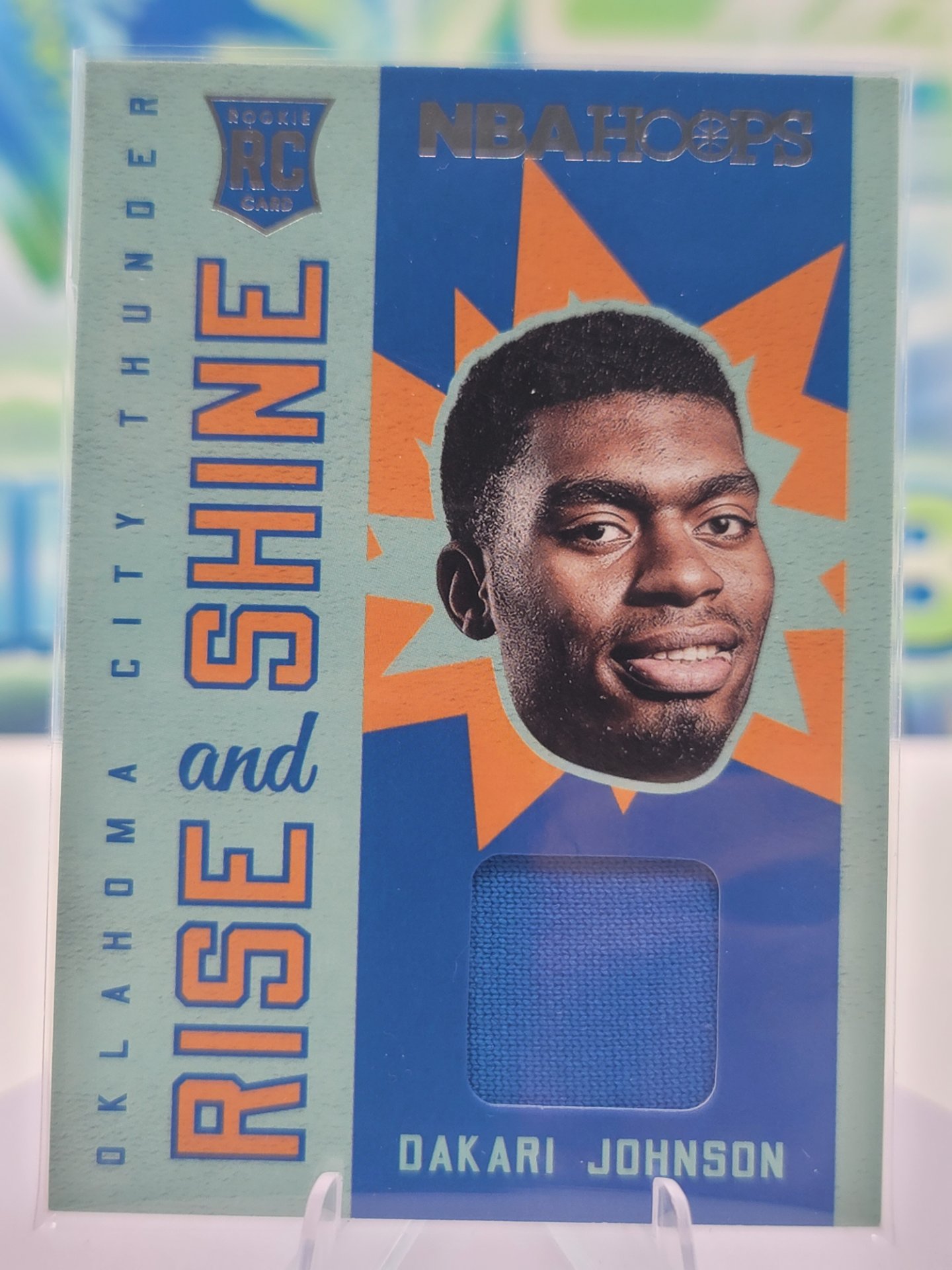 2016 Panini NBA Hoops Dakari Johnson — 2016 Panini NBA Hoops Rise and Shine Patch Dakari Johnson Rookie Patch