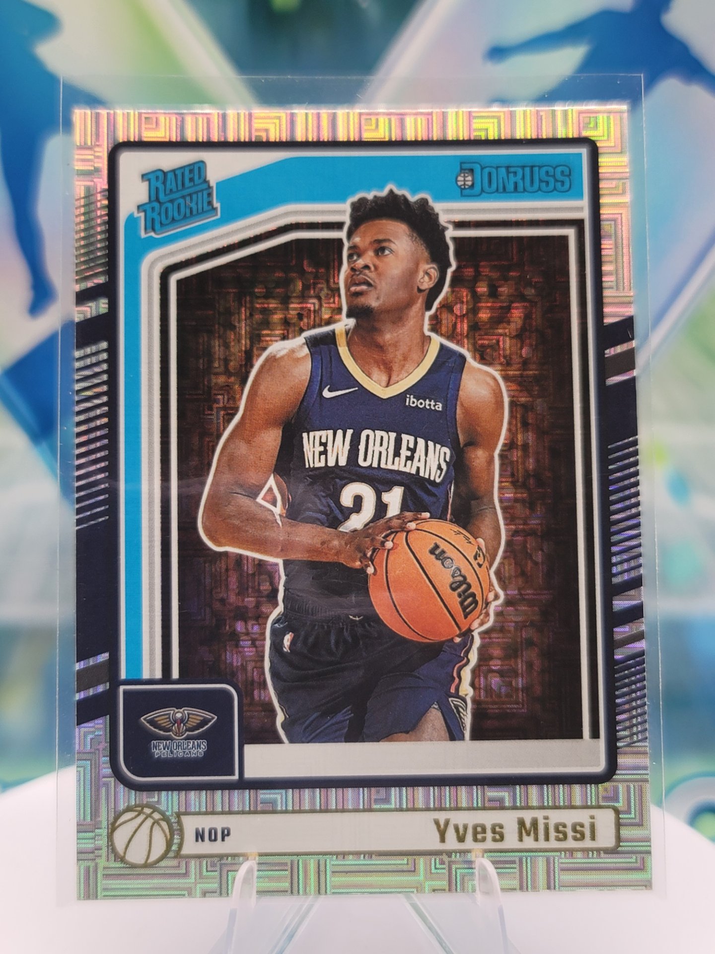 2025 Panini Donruss Yves Missi — 2025 Panini Donruss Rated Rookies Mojo Refractor Yves Missi Rookie