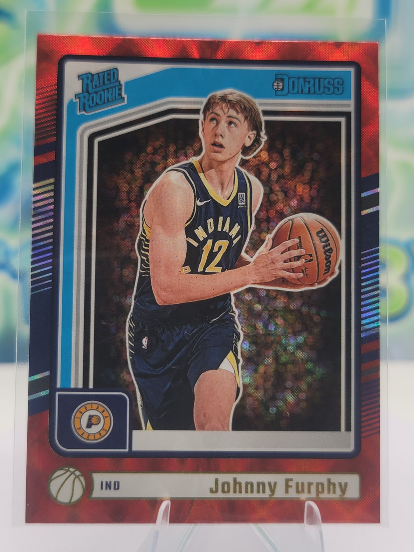 2025 Panini Donruss Johnny Furphy — 2025 Panini Donruss Rated Rookie Red Wedges Johnny Furphy
