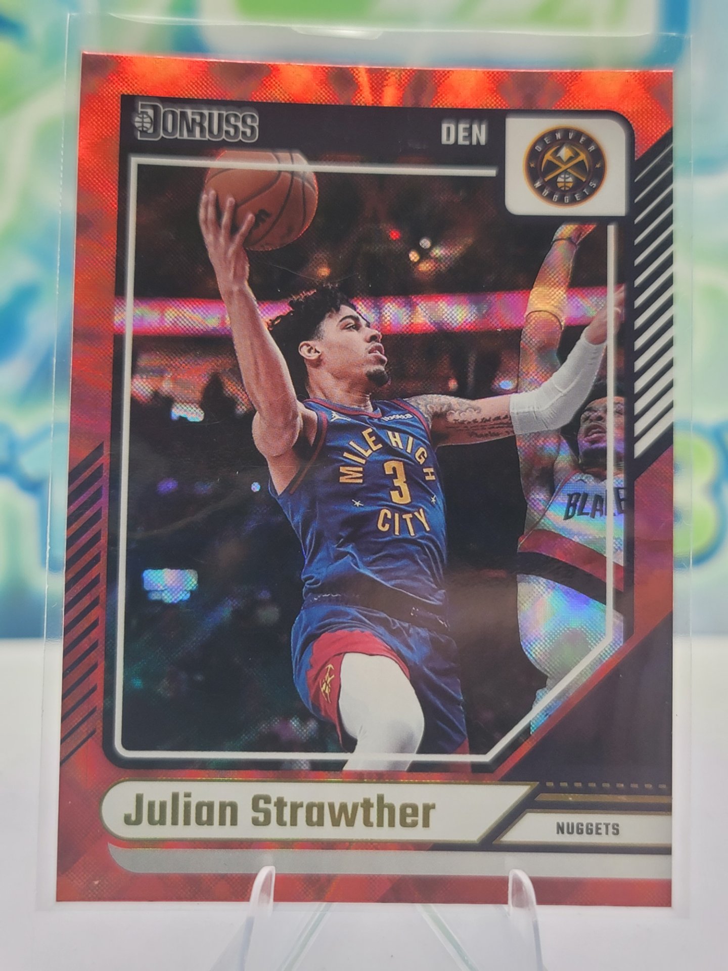 2025 Panini Donruss Julian Strawther — 2025 Panini Donruss Red Wedges Julian Strawther