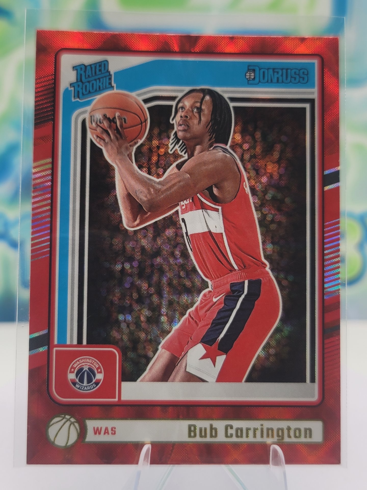 2025 Panini Donruss Bub Carrington — 2025 Panini Donruss Rated Rookie Red Wedges Bub Carrington