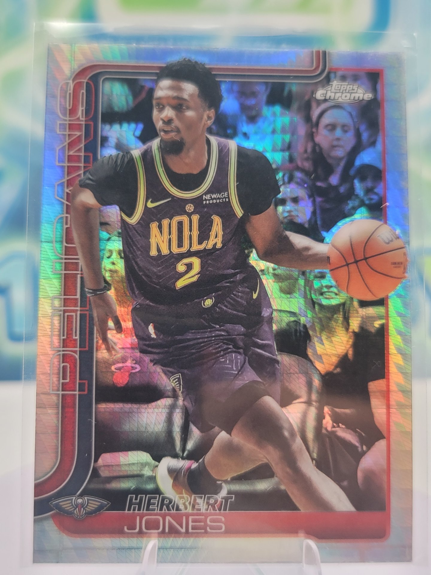 2025 Topps Topps Chrome Herbert Jones — 2025 Topps Topps Chrome Prism Refractor Herbert Jones