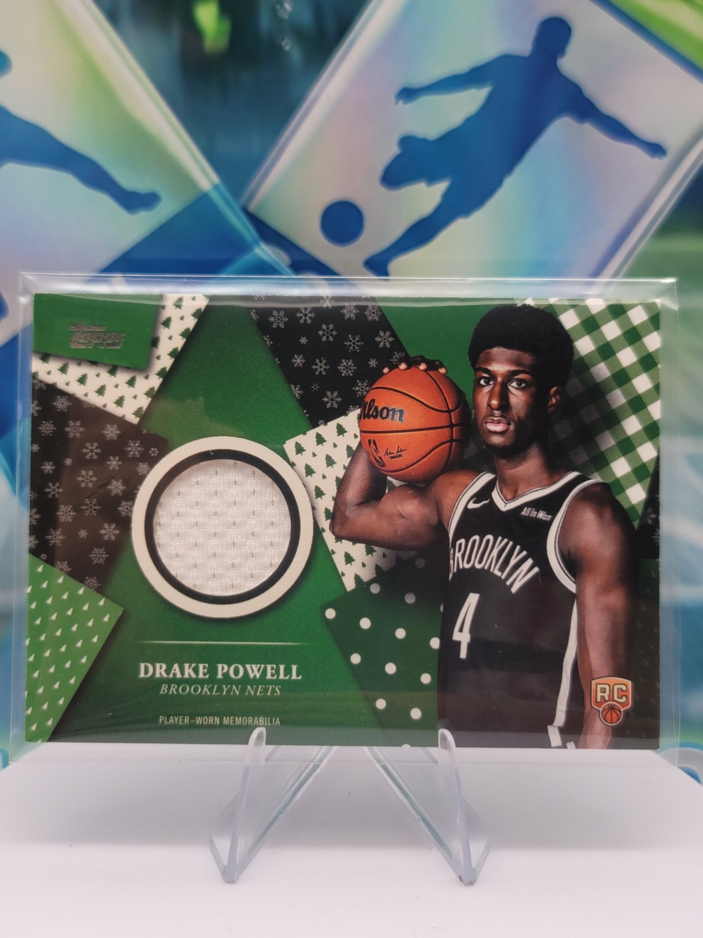 2025 Topps Topps Holiday Drake Powell — 2025 Topps Topps Holiday Patch Drake Powell Rookie Patch/Memorabilia