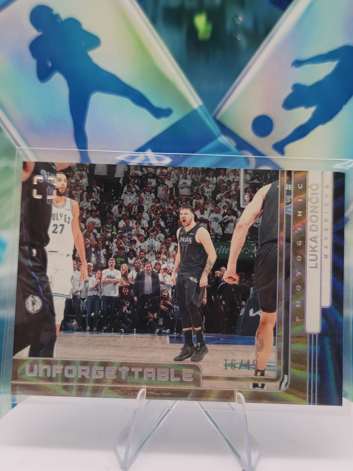 2025 Panini Photogenic Luka Doncic — 2025 Panini Photogenic Unforgettable Lazer Luka Doncic #16 of 49